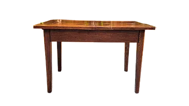 Viennese oak wood extendable table, 19th century