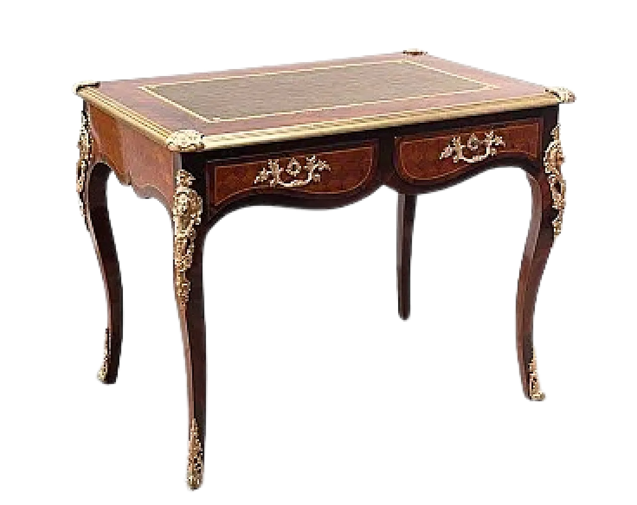 Scrivania francese Napoleone III in pregiati legni esotici, XX secolo 7