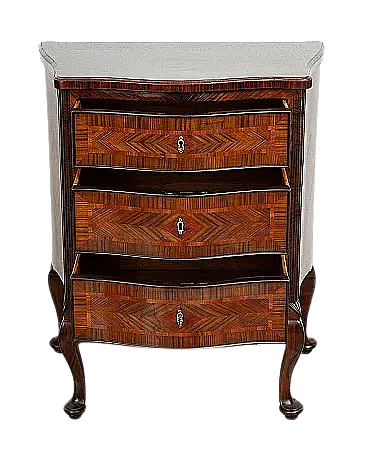 Comodino Luigi XIV in noce, XVIII secolo