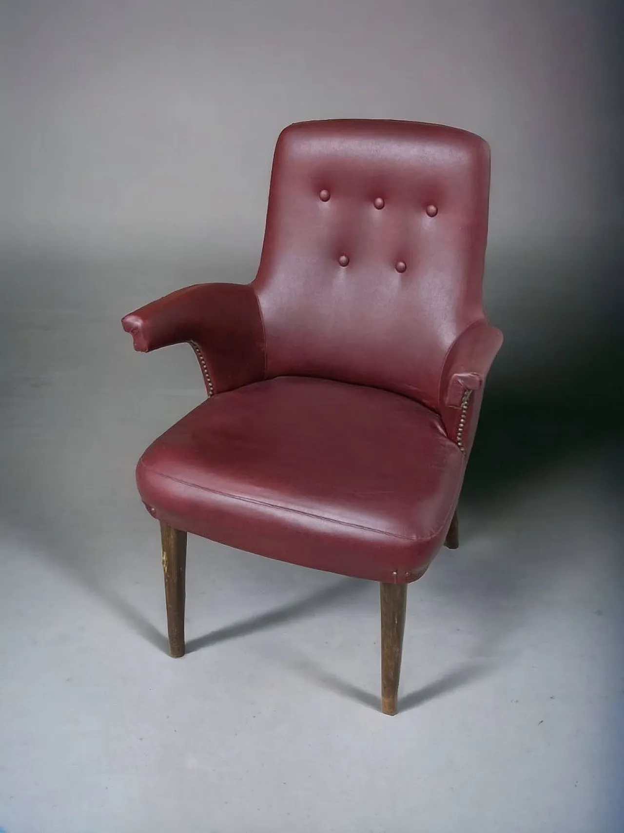 Coppia di poltrone in pelle di Castelli Anonima Castelli, metà '900 5