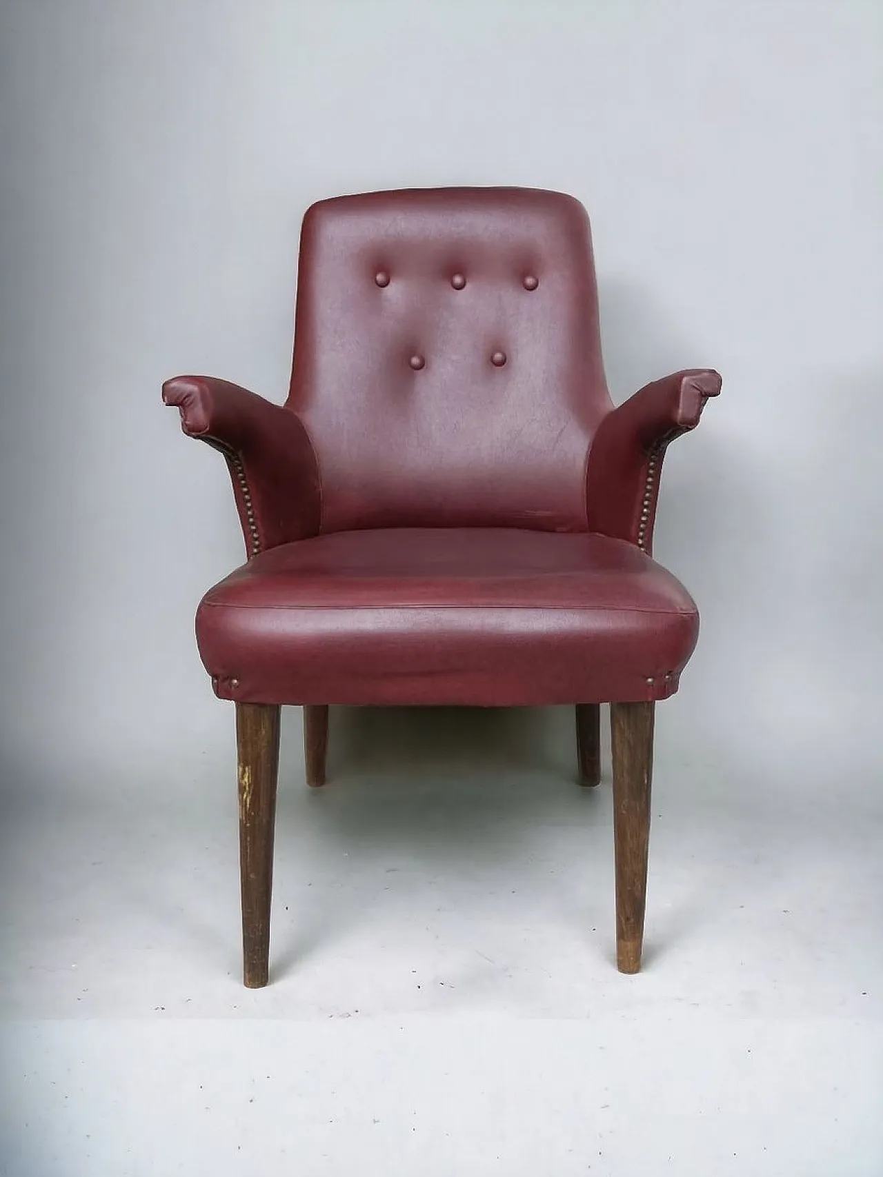 Coppia di poltrone in pelle di Castelli Anonima Castelli, metà '900 6