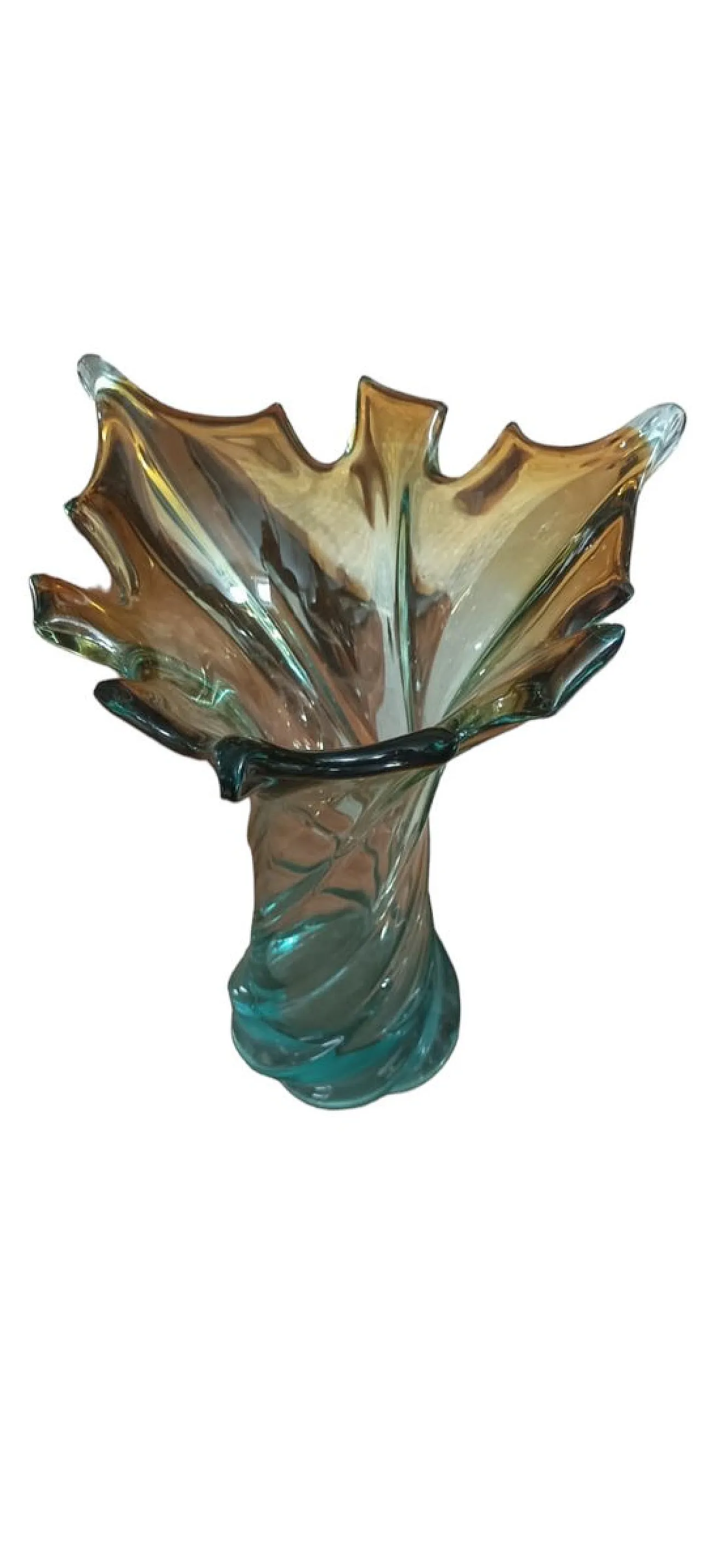 Vaso in vetro di Murano, anni '70 2