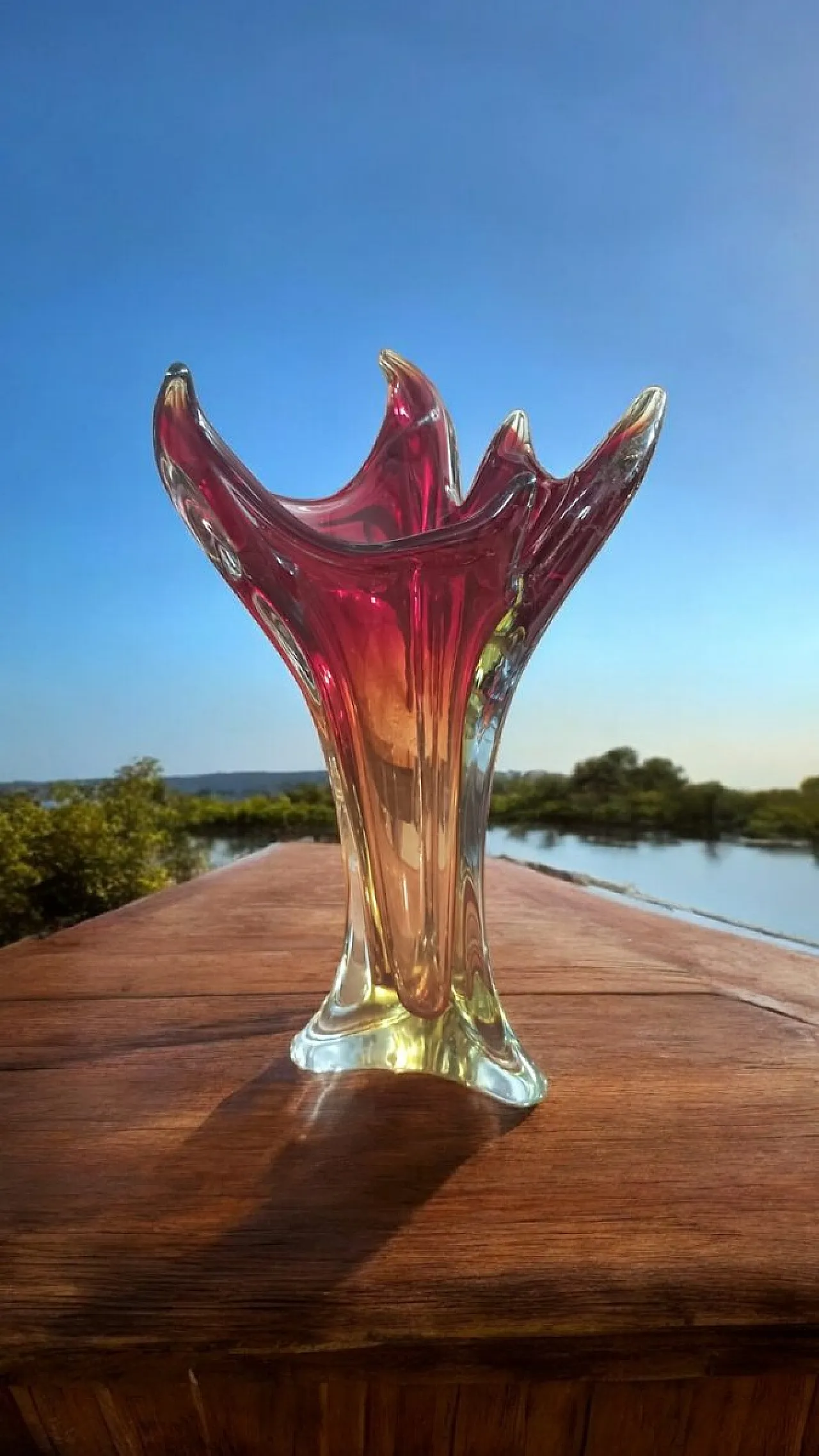 Vaso in vetro di Murano, anni '50 1