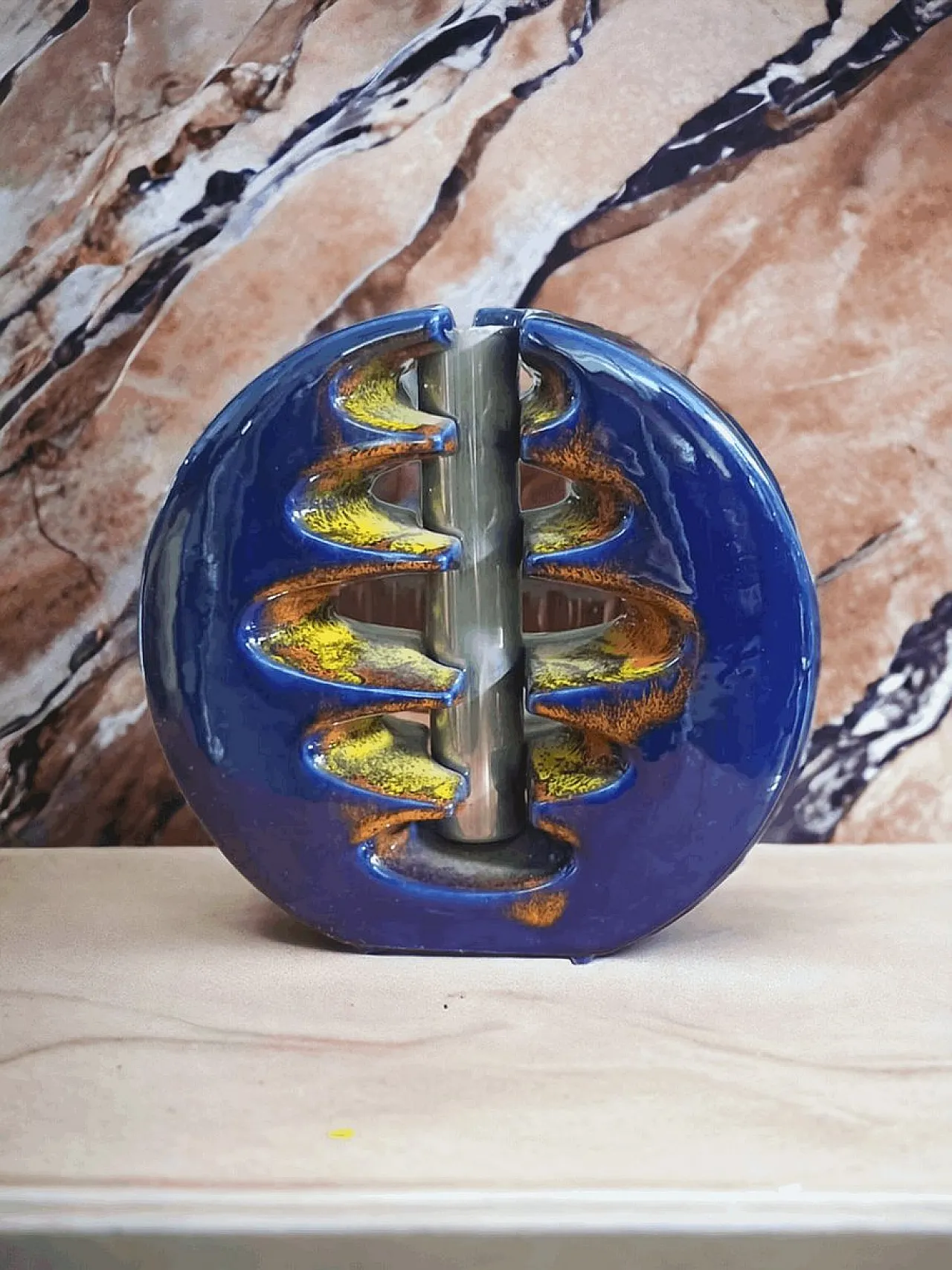 Vaso Space Age di Bertoncello Ceramiche d'Arte, anni '70 3