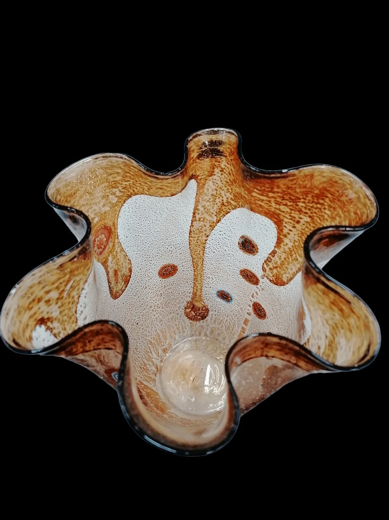 Vaso Fazzoletto in Vetro di Murano, anni '70 2