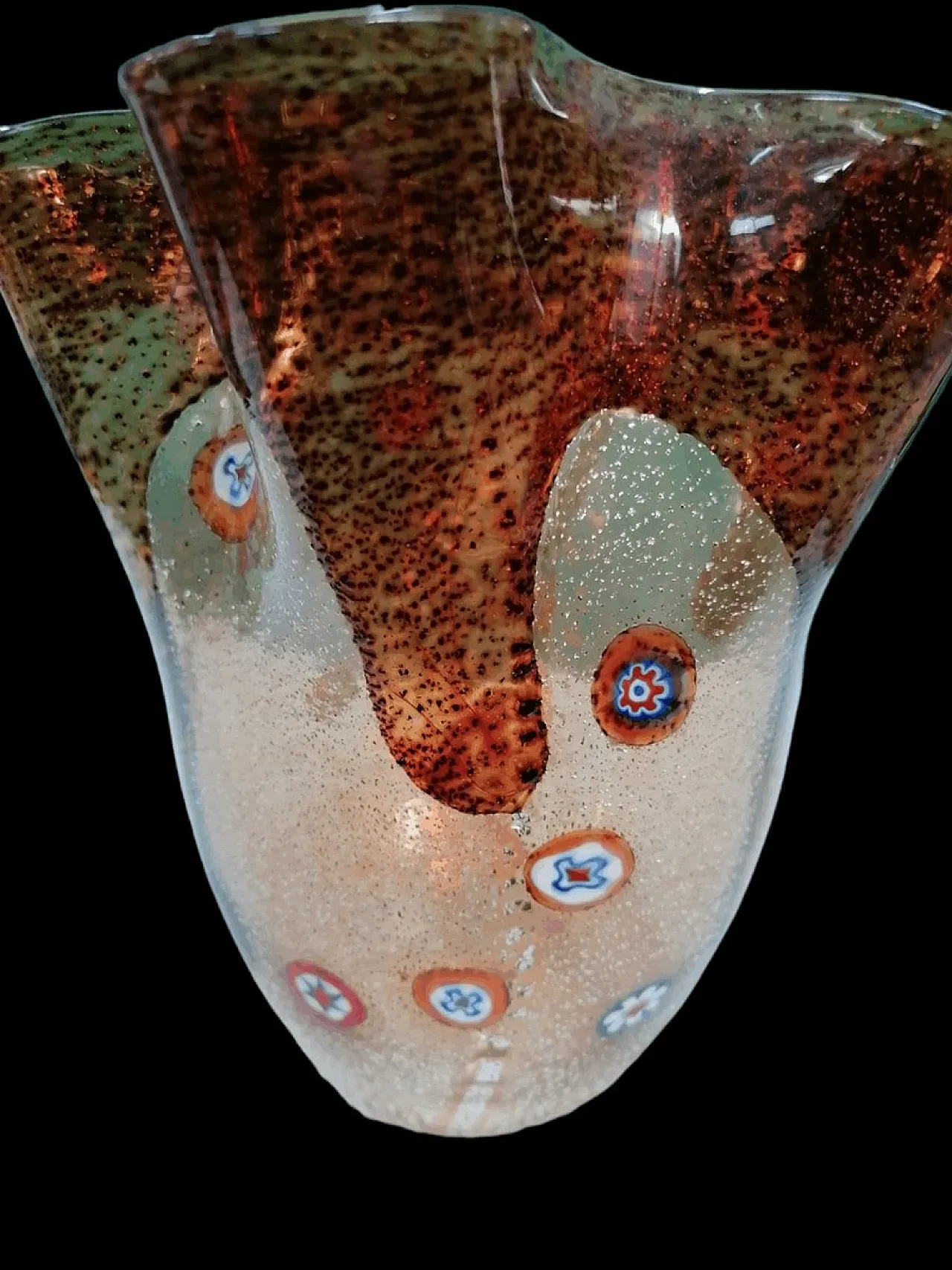 Vaso Fazzoletto in Vetro di Murano, anni '70 3