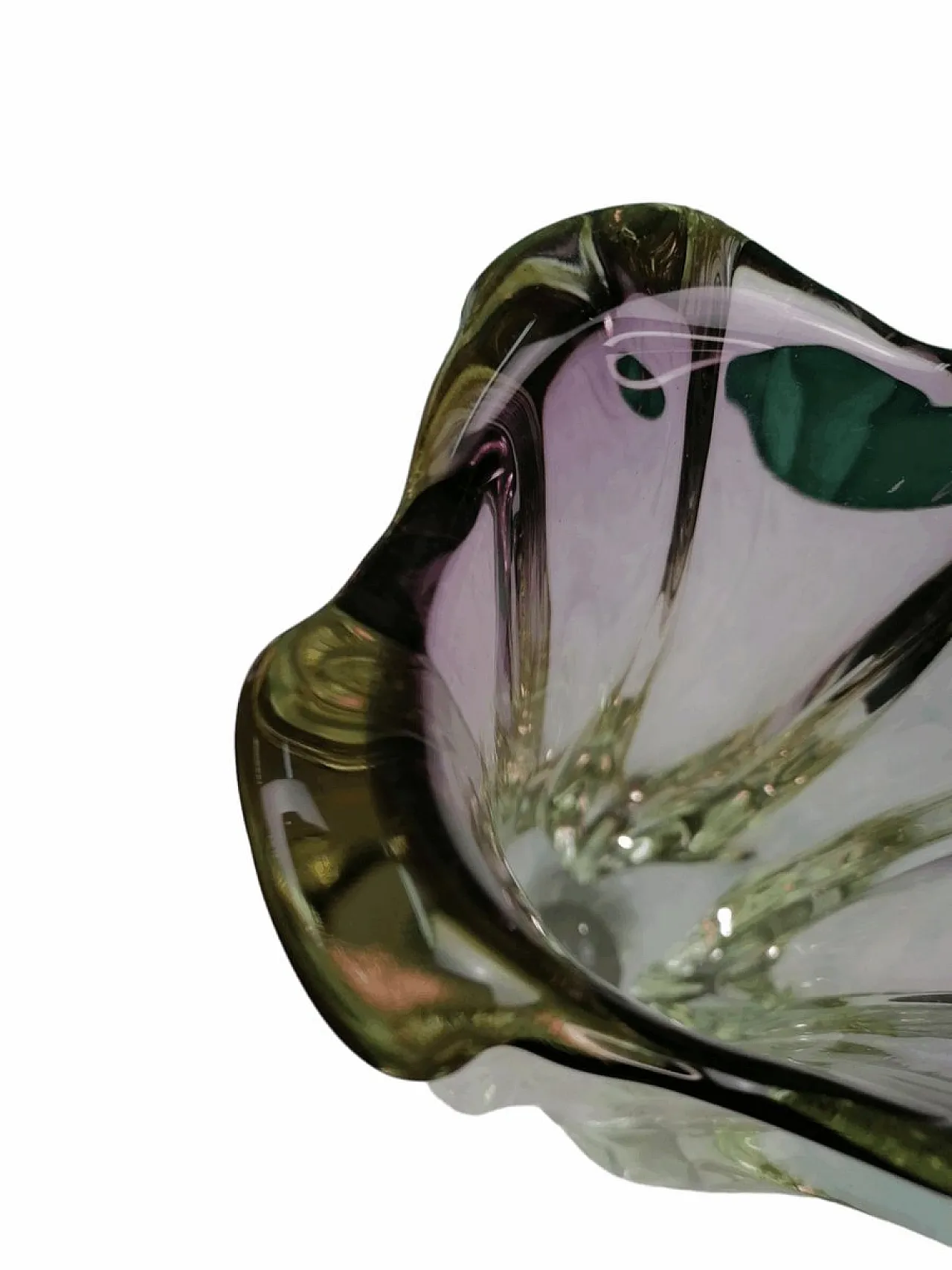 Vaso in Vetro di Murano attribuito a Seguso, anni '50 1