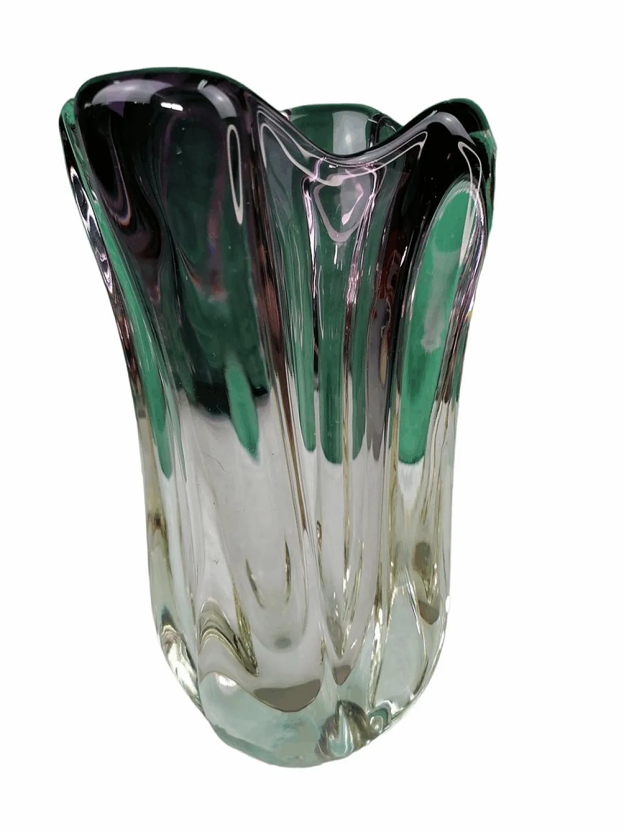 Vaso in Vetro di Murano attribuito a Seguso, anni '50 4