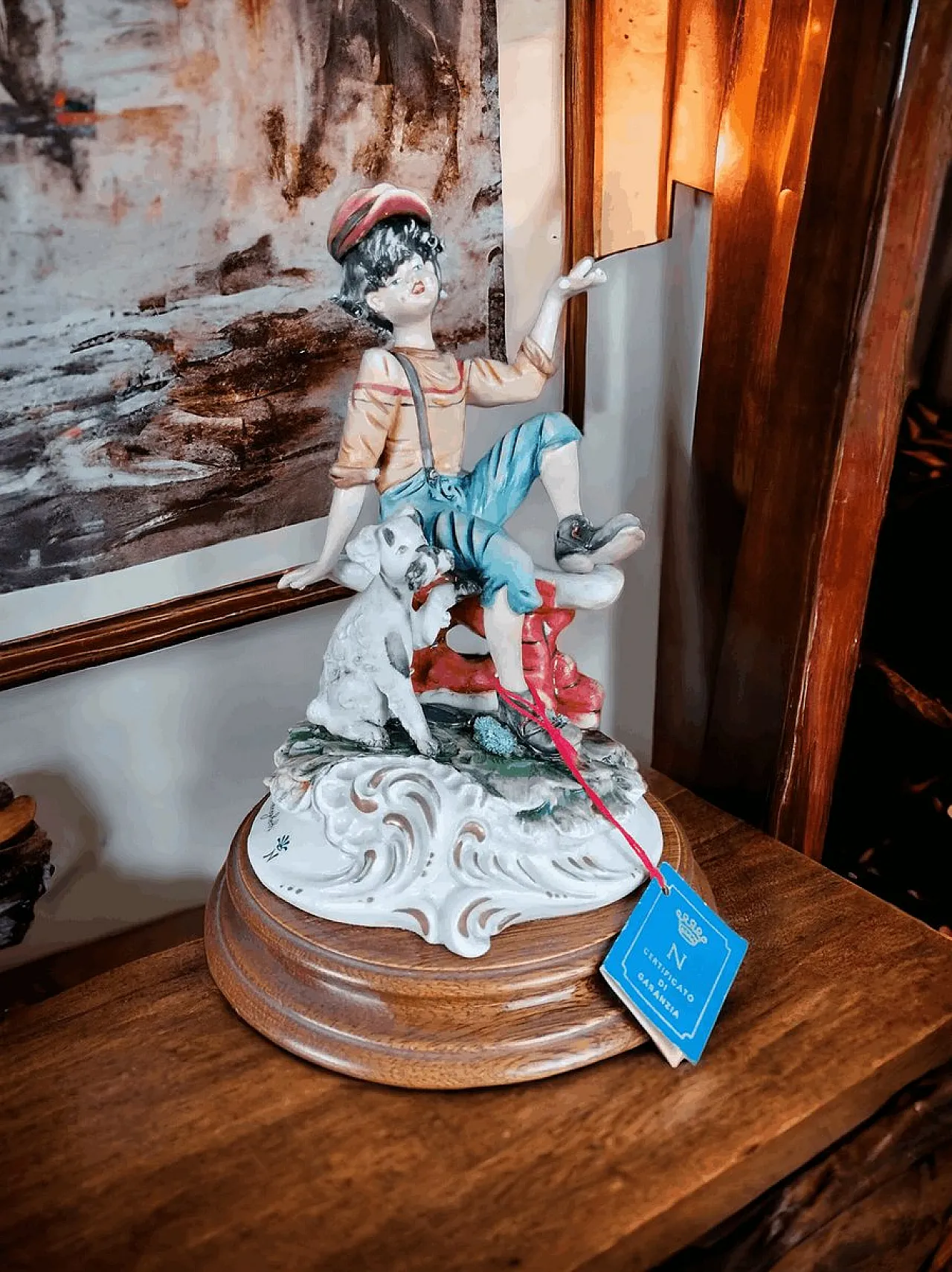 Statuina in ceramica di Meneghetti per Capodimonte, anni '70 1