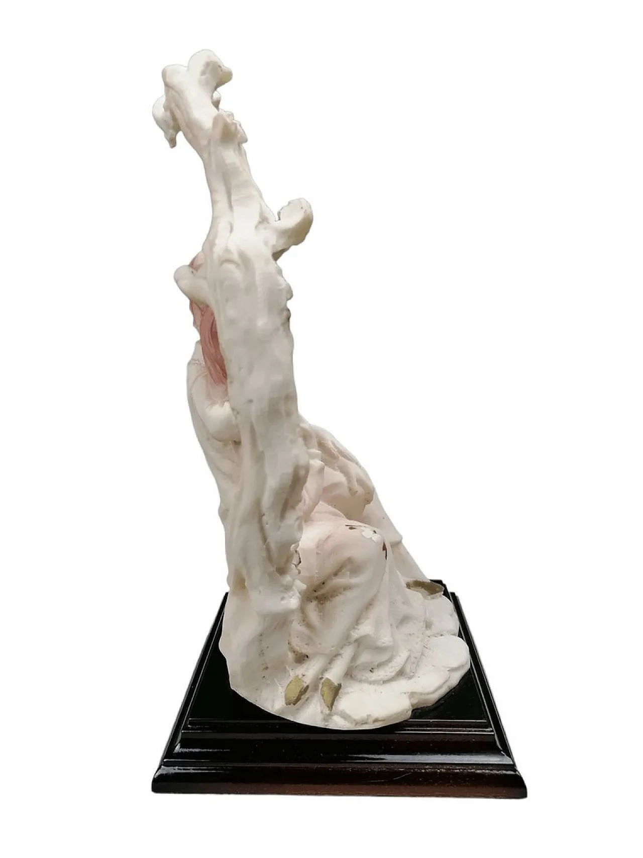 Lovers figurine with Capodimonte wood base, 1970s 2