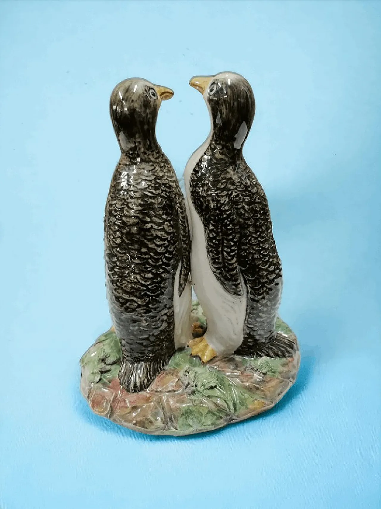 Gruppo di figurine di pinguini in ceramica, anni '60 3
