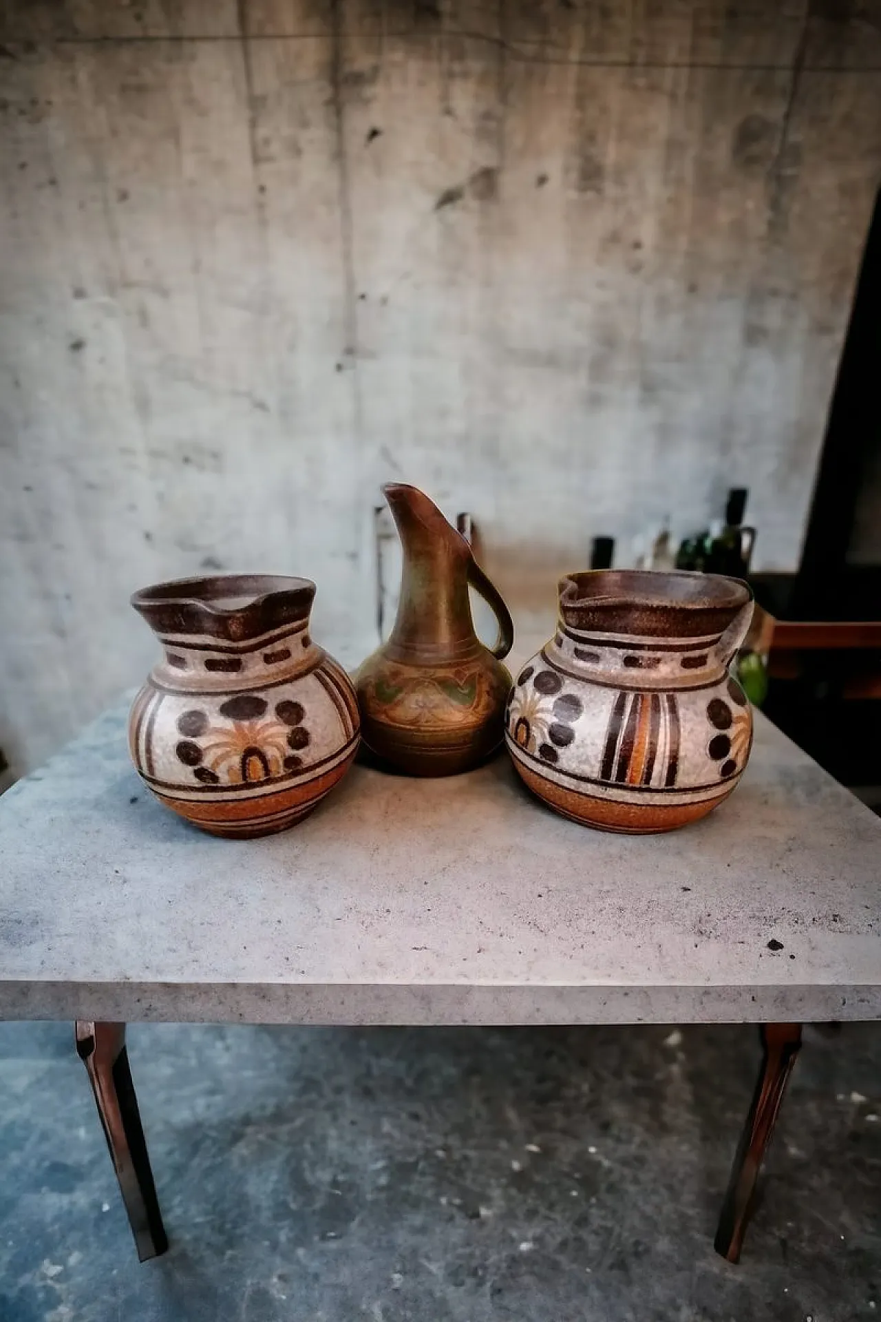 3 Brocche in ceramica di Italica Ars, anni '60 1