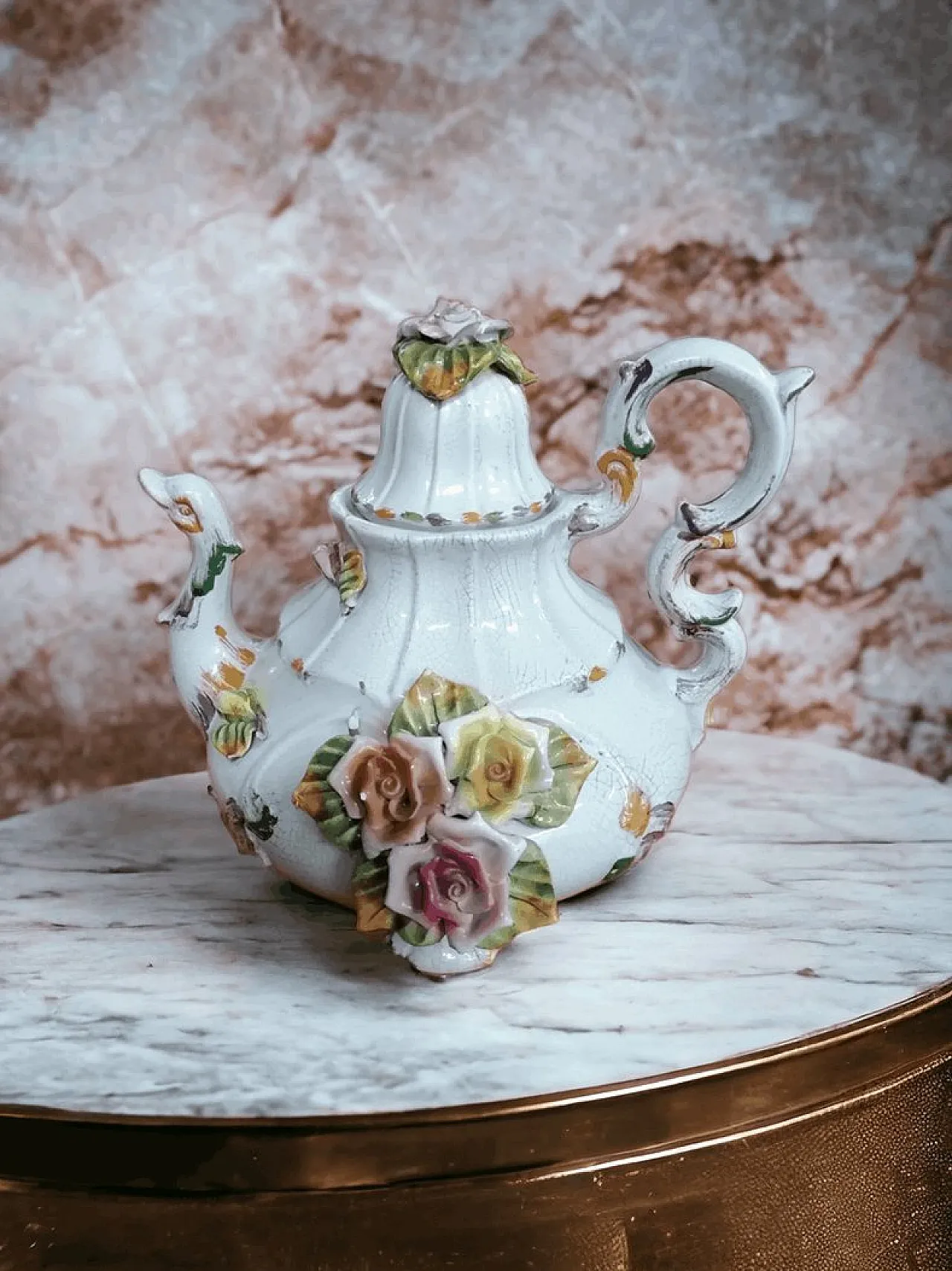 Teiera Bassano in ceramica, anni '50 1