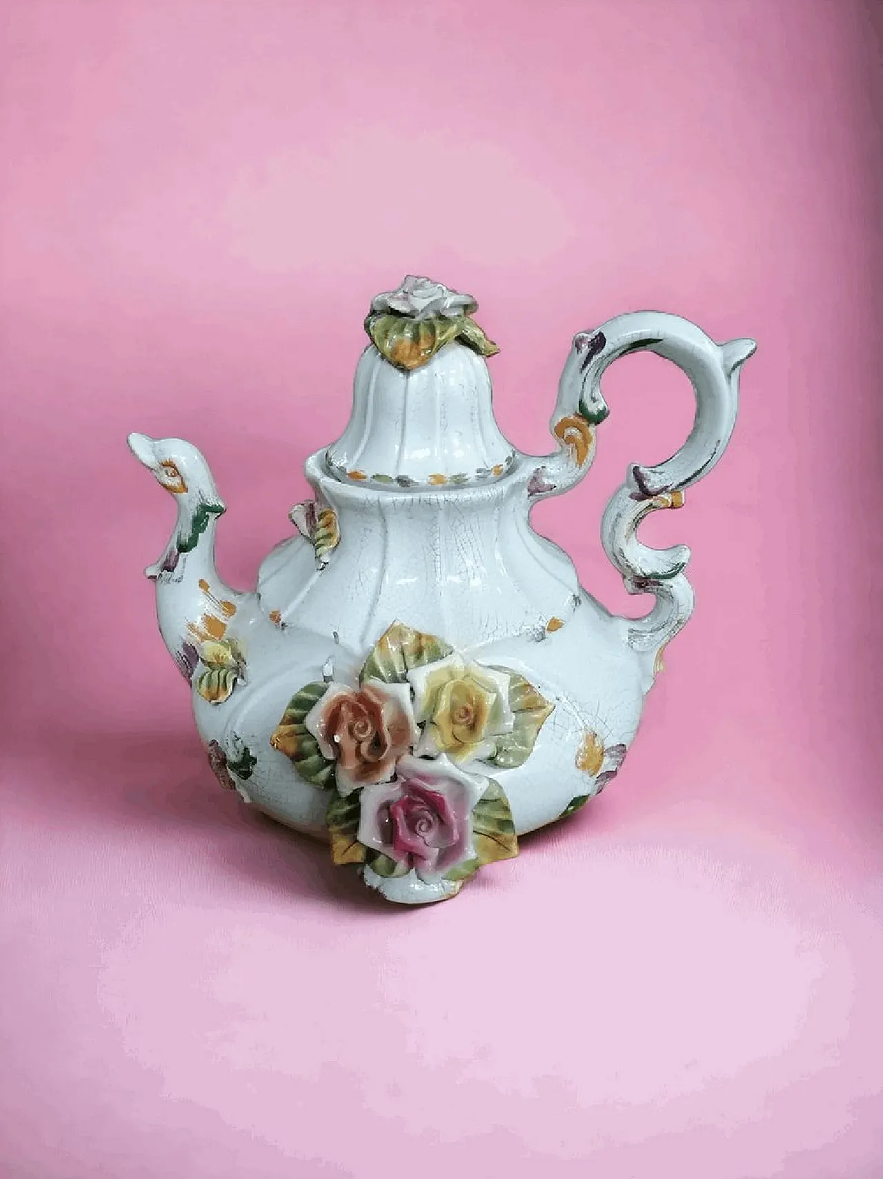 Teiera Bassano in ceramica, anni '50 3