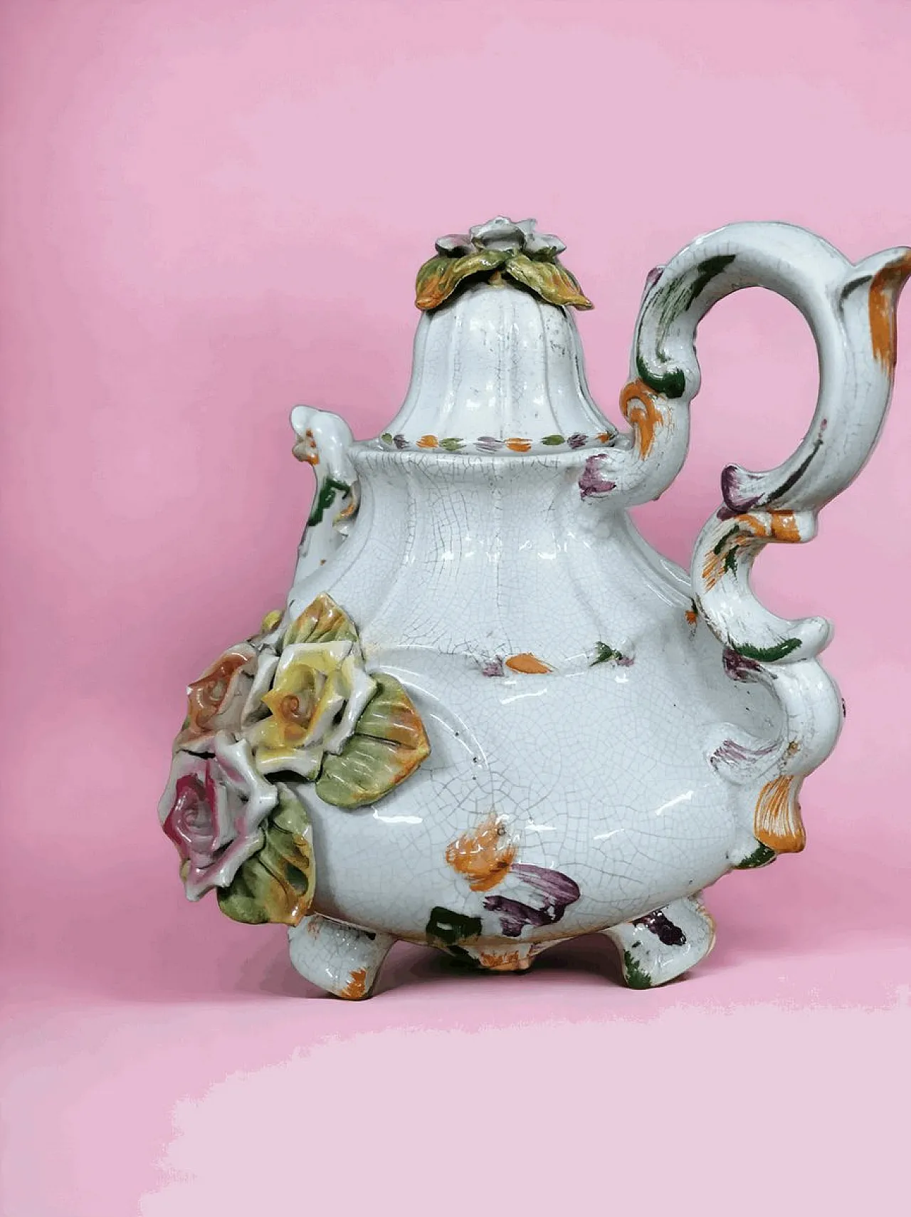 Teiera Bassano in ceramica, anni '50 5