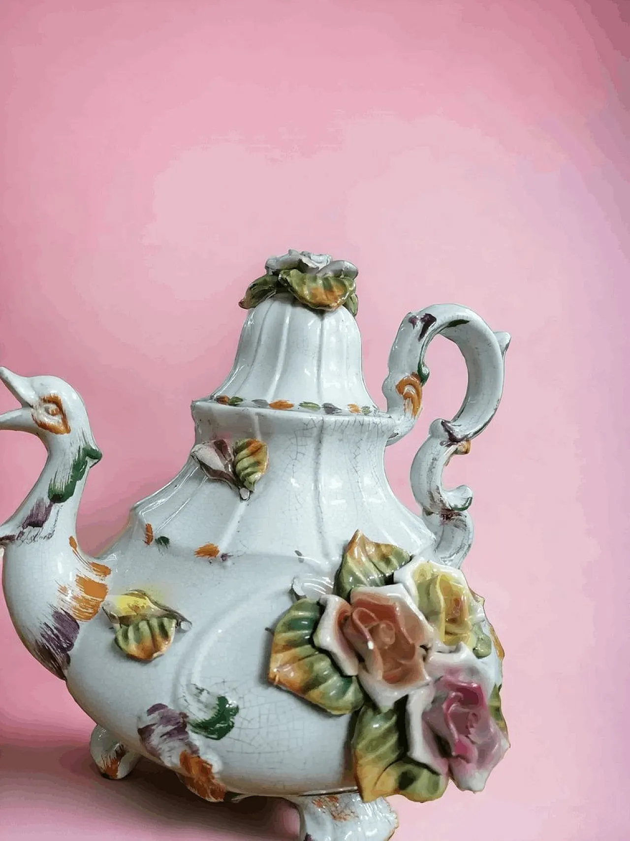 Teiera Bassano in ceramica, anni '50 6