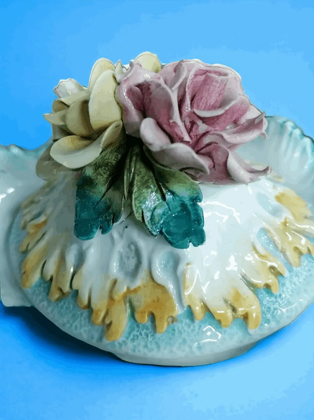 Centrotavola Bassano con rose, anni '60 2