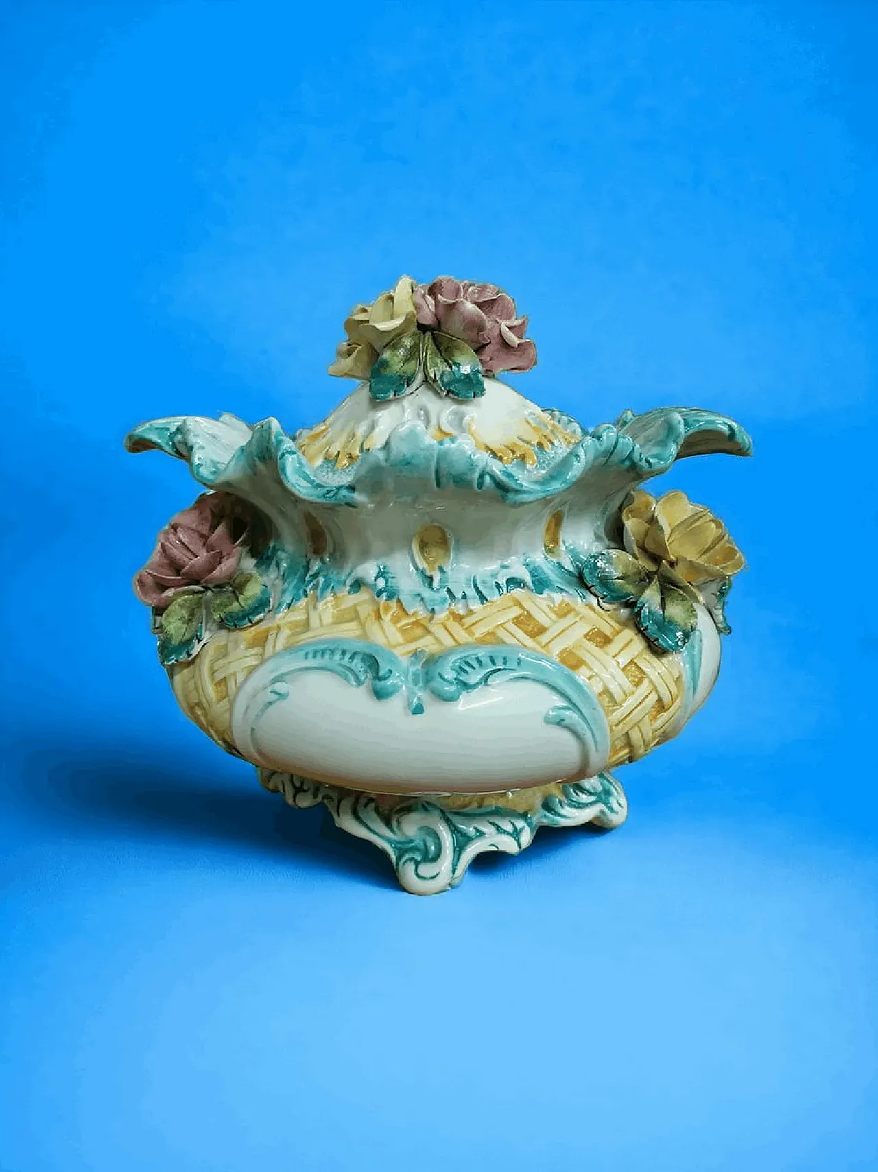 Centrotavola Bassano con rose, anni '60 6