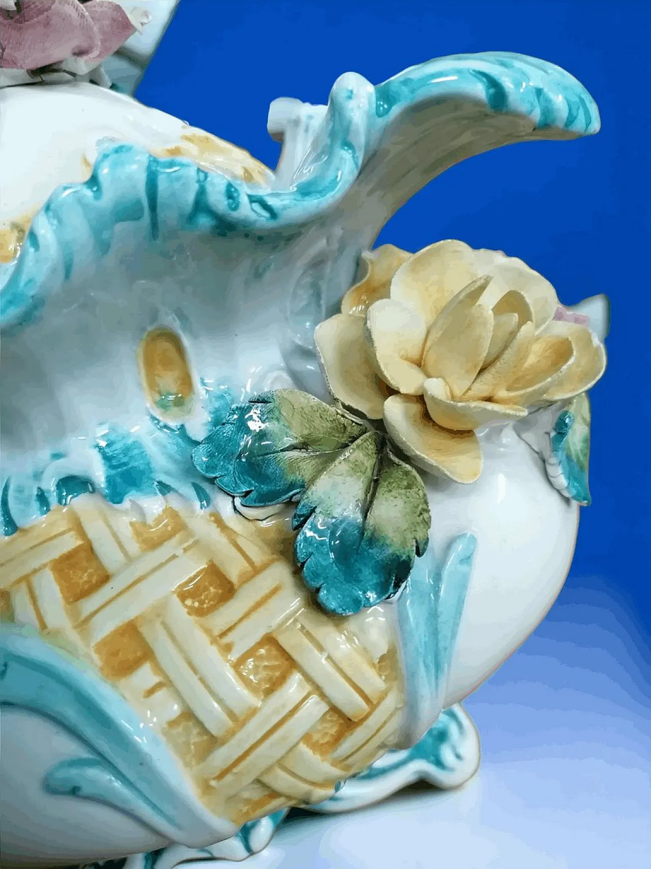 Centrotavola Bassano con rose, anni '60 8