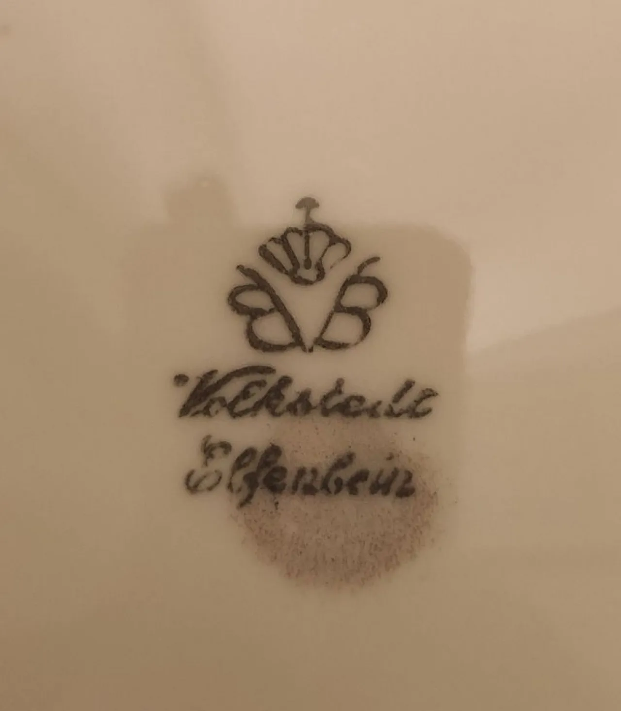 Vaso in ceramica di Volkstedt Elfenbein, anni '30 3