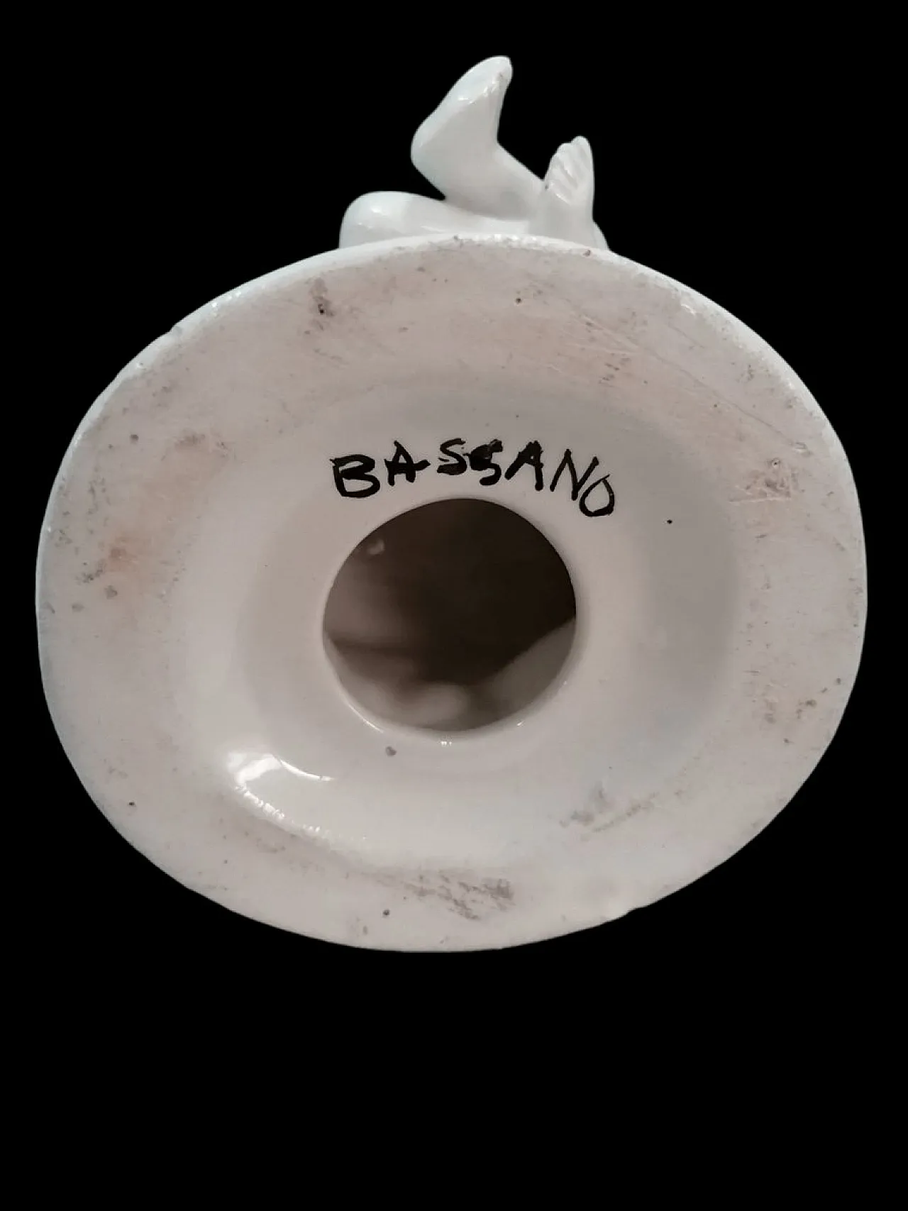 Portacandele in ceramica di Bassano, anni '50 5