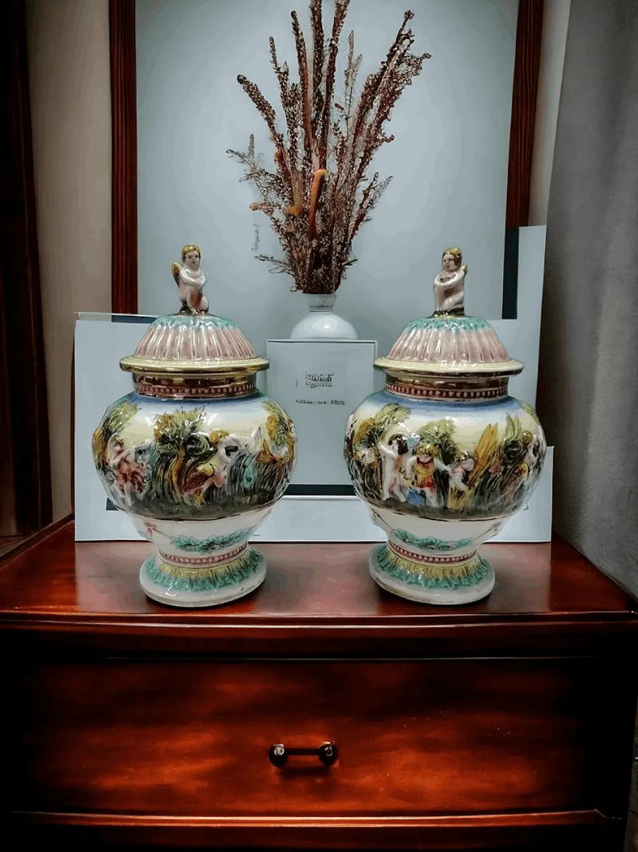 Coppia di potiche di Alfredo Ciulli, anni '30 1