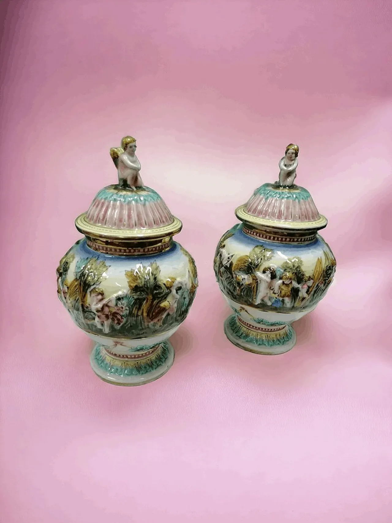 Coppia di potiche di Alfredo Ciulli, anni '30 4