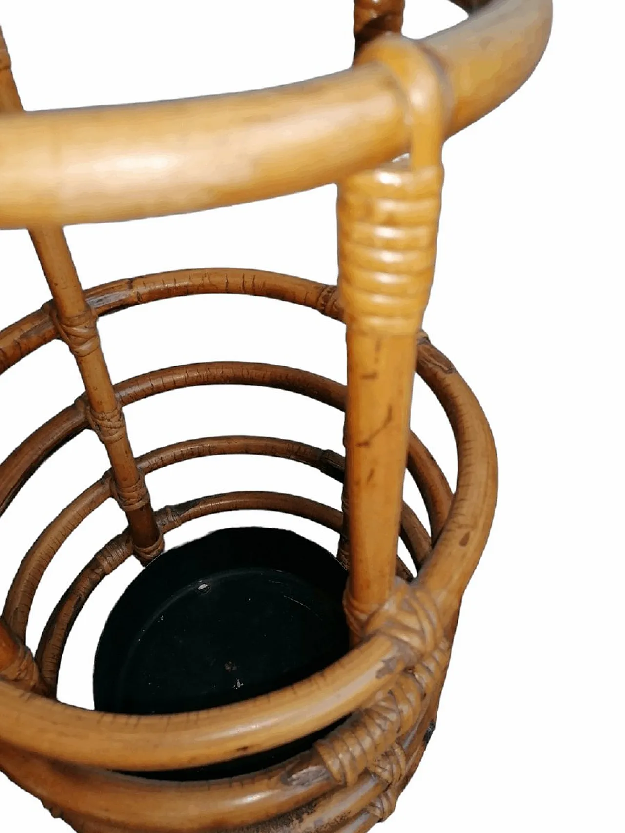 Portaombrelli in bambù Rush, anni '60 2