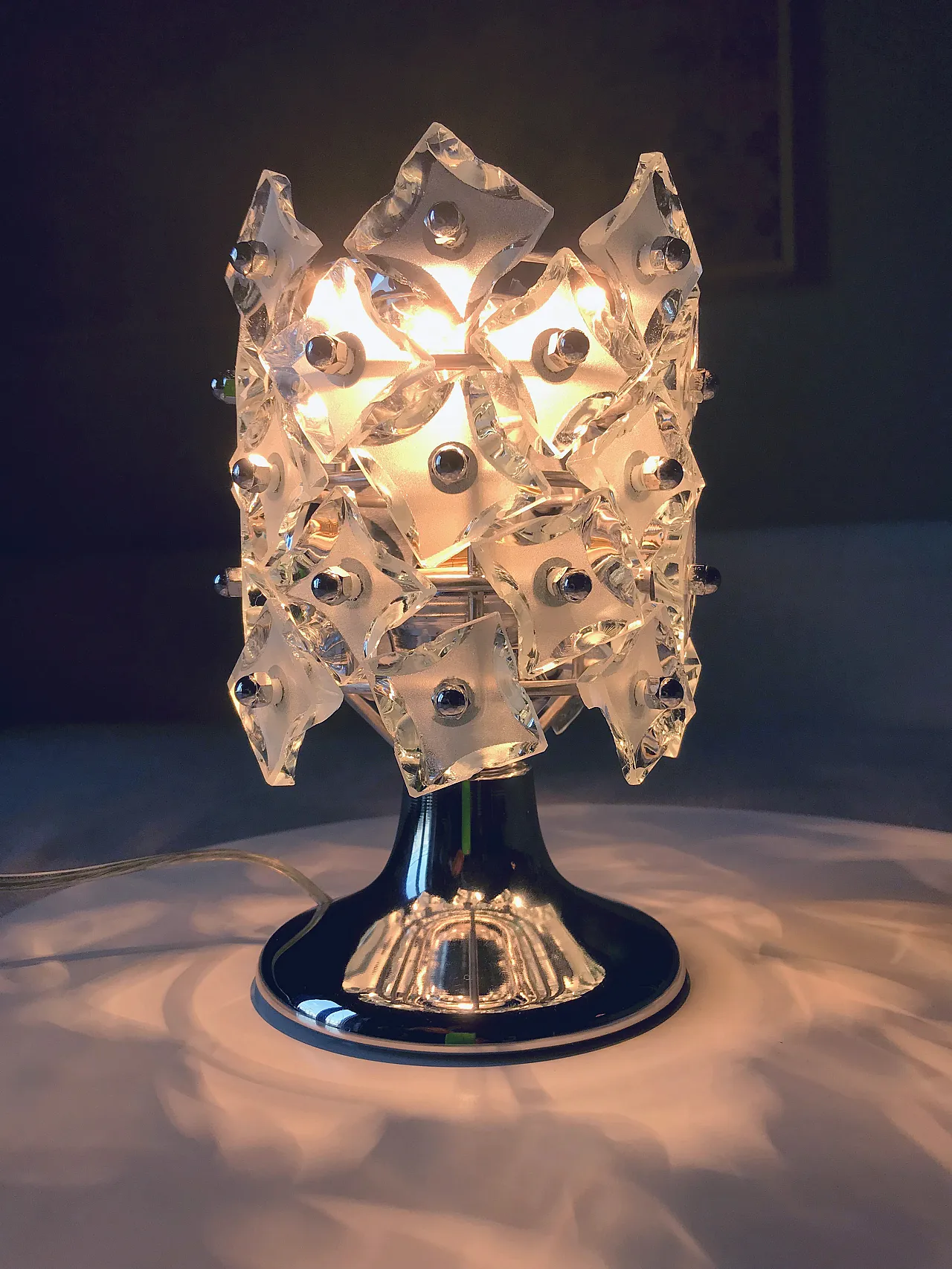 Pineapple lamp attributed to Fontana Arte, 70s 1