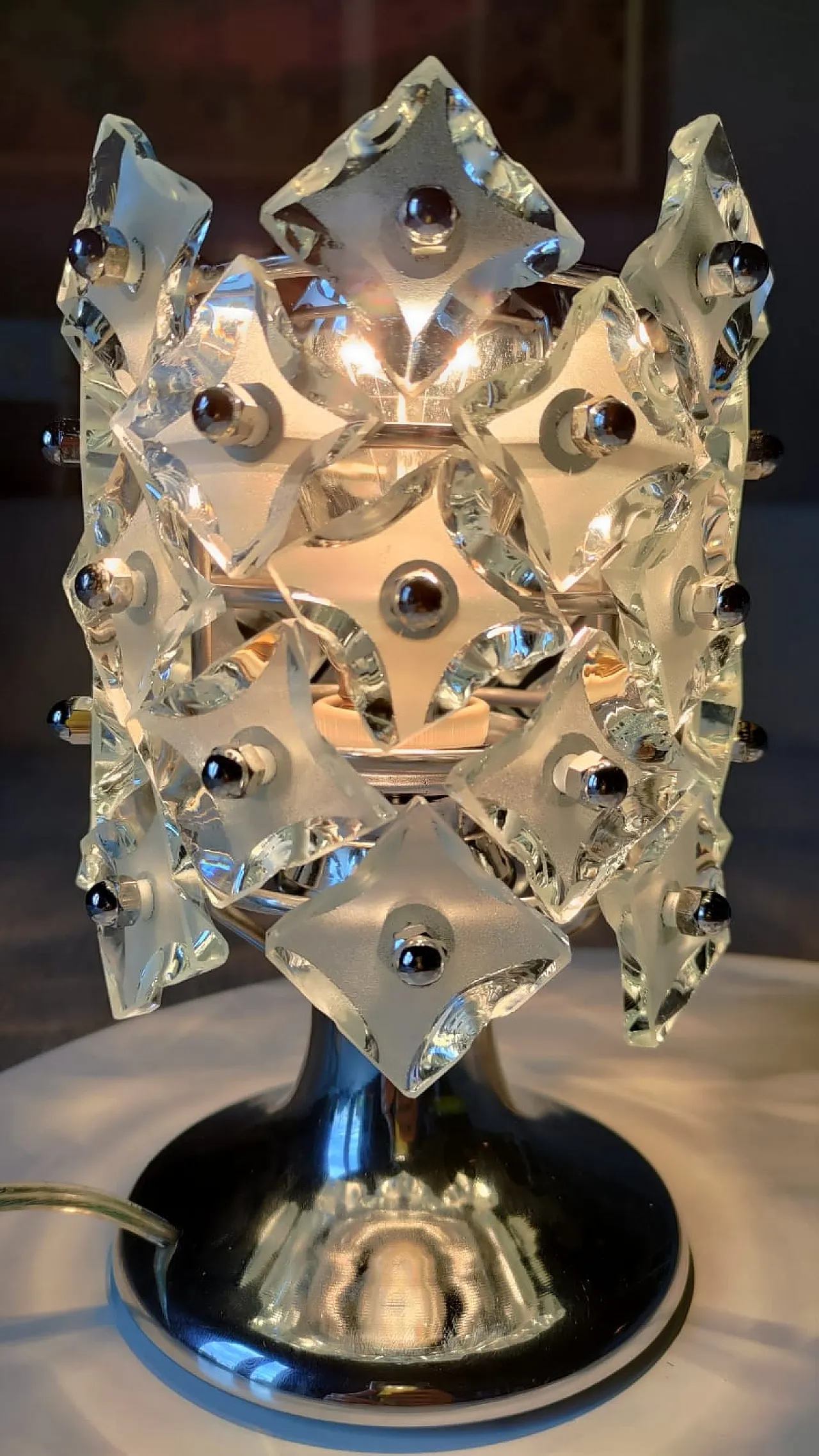 Pineapple lamp attributed to Fontana Arte, 70s 2