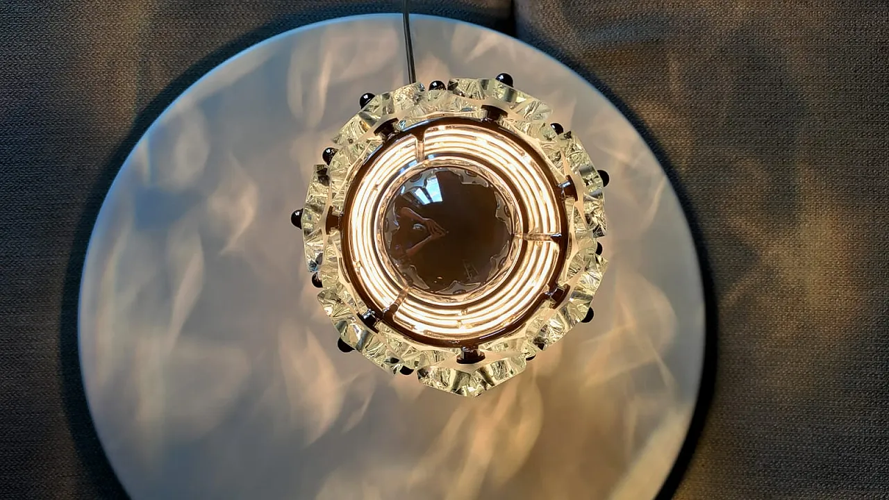 Pineapple lamp attributed to Fontana Arte, 70s 3