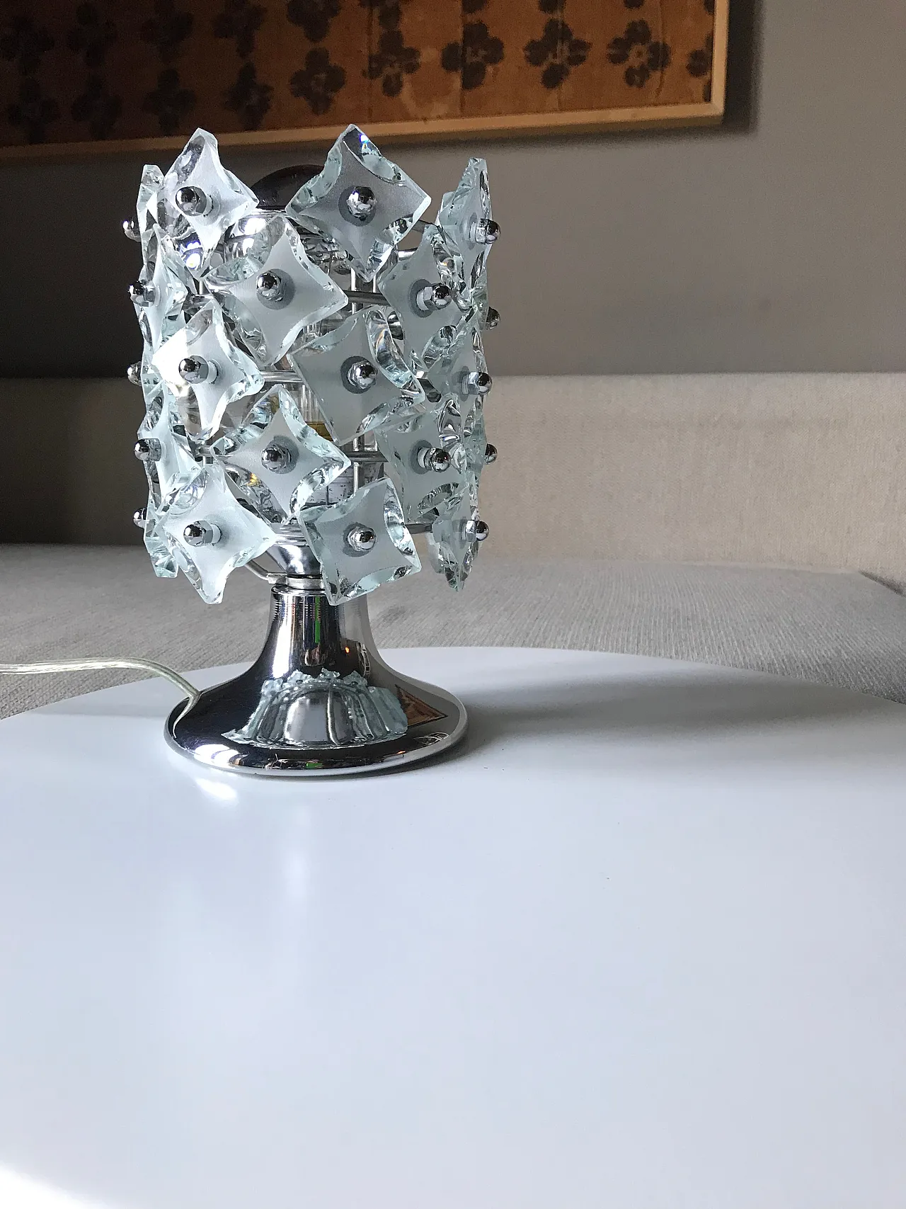 Pineapple lamp attributed to Fontana Arte, 70s 6