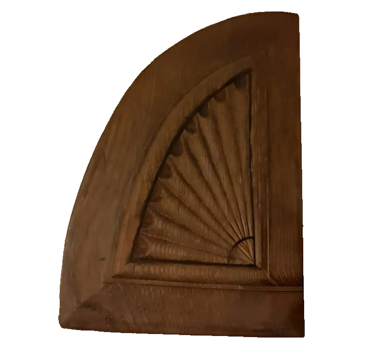 ✨ Pair of Antique Carved Wooden Panels - With Iron Knocker 3