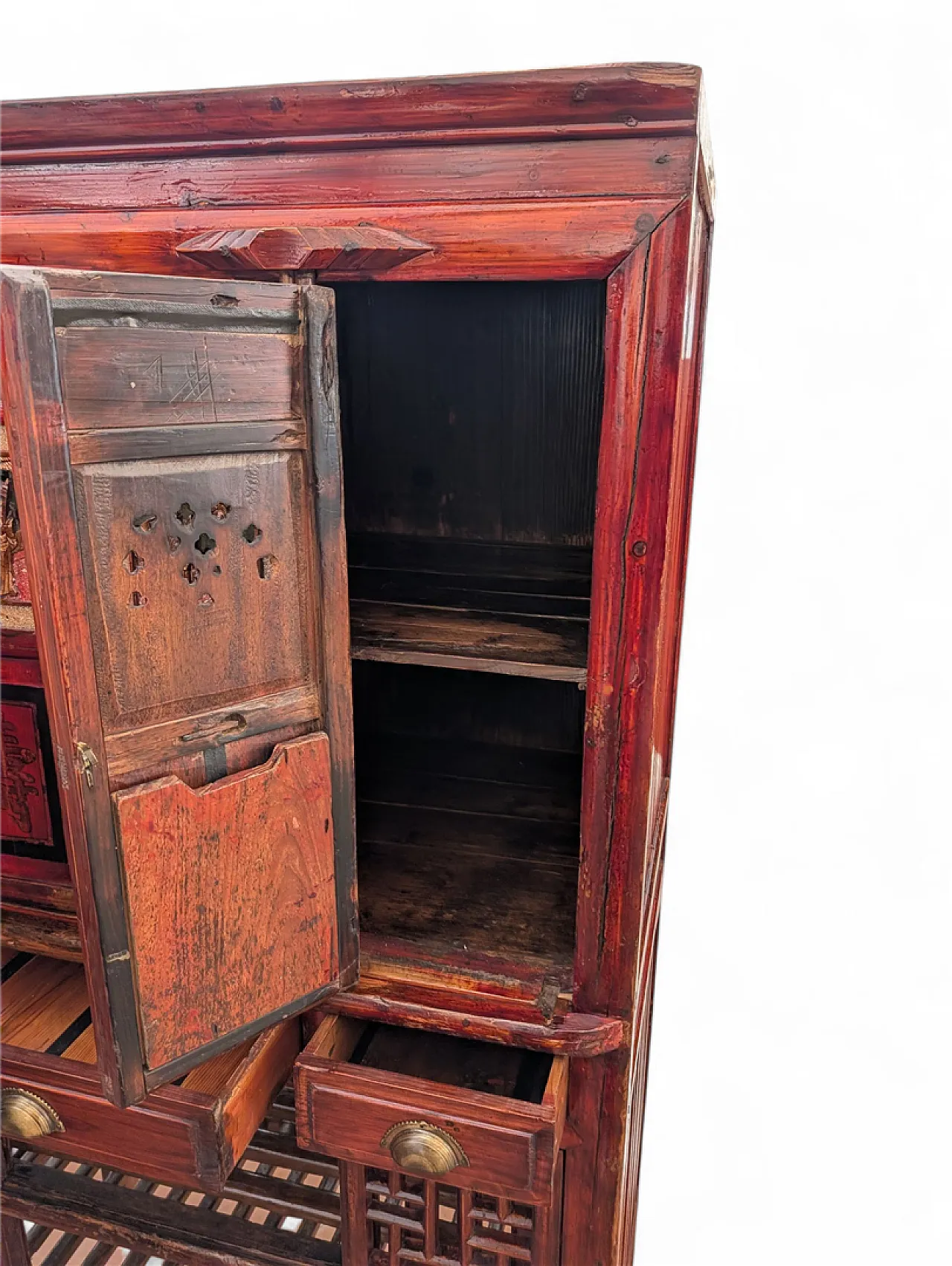 Mobile bar in stile cinese in legno, anni '40 6