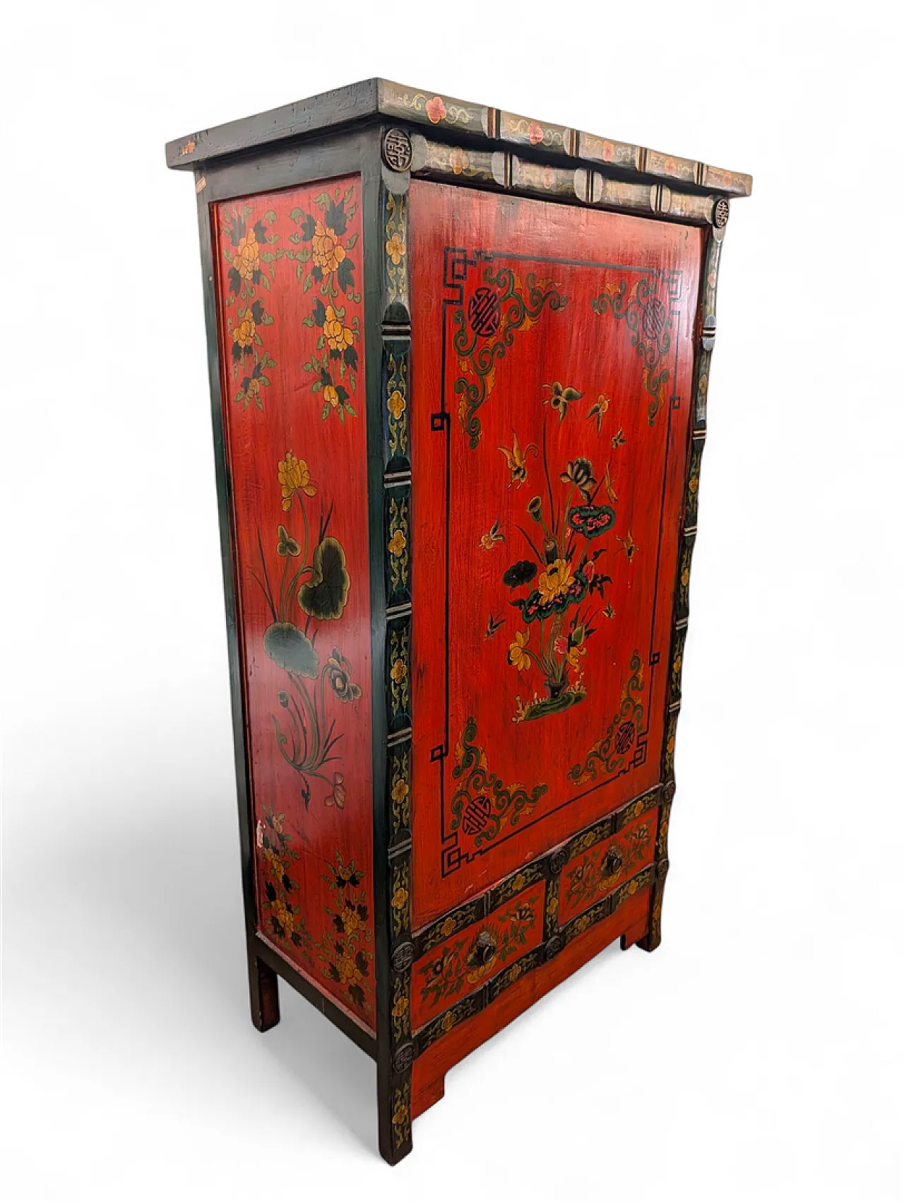 Chinese lacquered bar cabinet, early 20th century 4