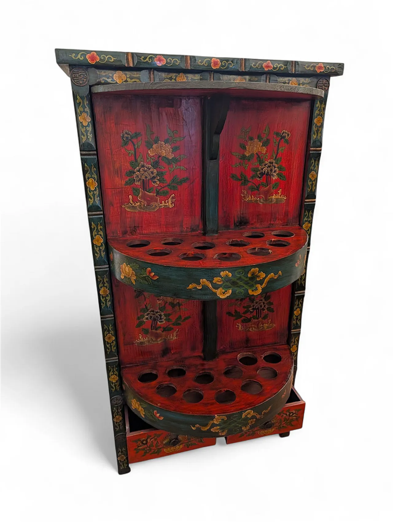 Chinese lacquered bar cabinet, early 20th century 5