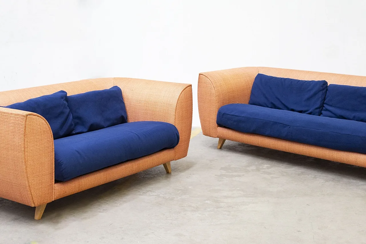 pair of Bon Ton Sofas by  Giuseppe Viganò for Bonacina, 1996 21