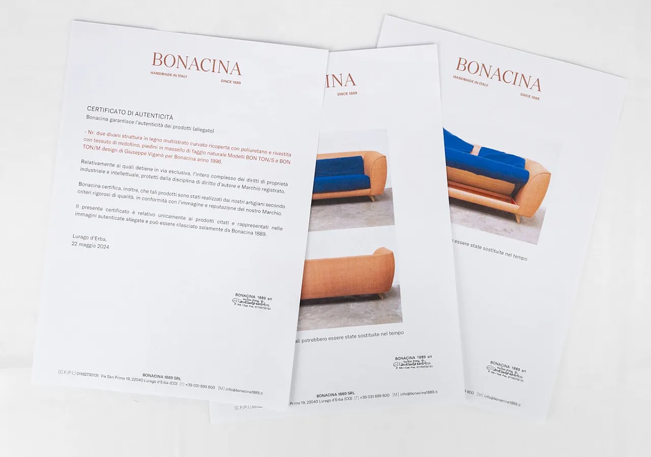 pair of Bon Ton Sofas by  Giuseppe Viganò for Bonacina, 1996 22