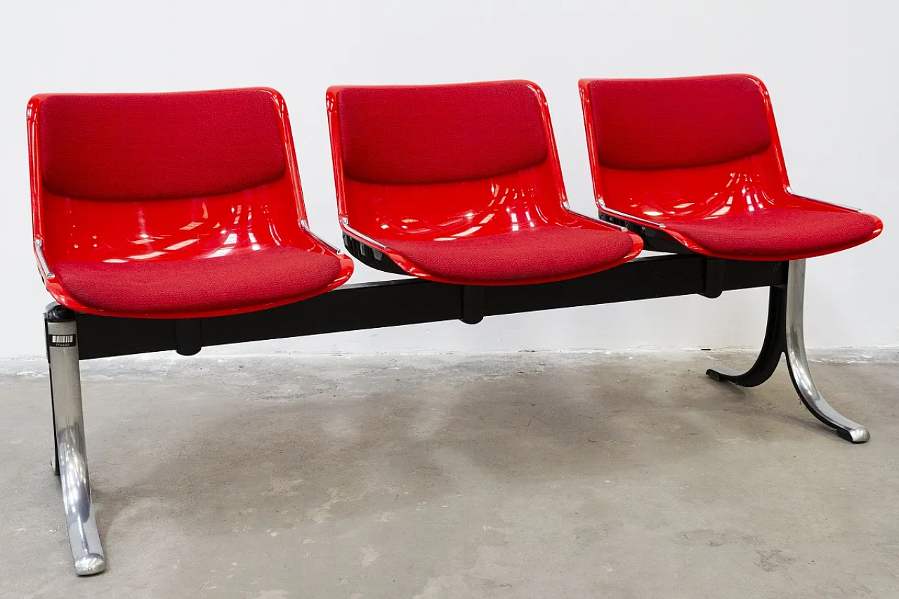 Panca a tre posti Modus di Osvaldo Borsani per Tecno 2