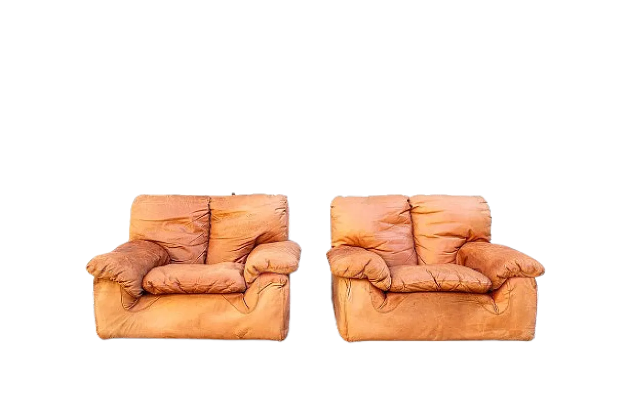 Coppia di poltrone di T.Ammannati e G.Vitelli per Brunati, anni '70 11