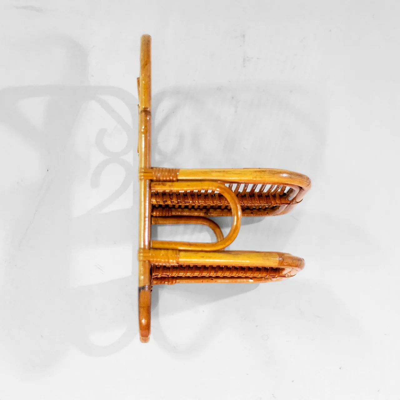 Libreria in bambù e rattan, anni '60 3