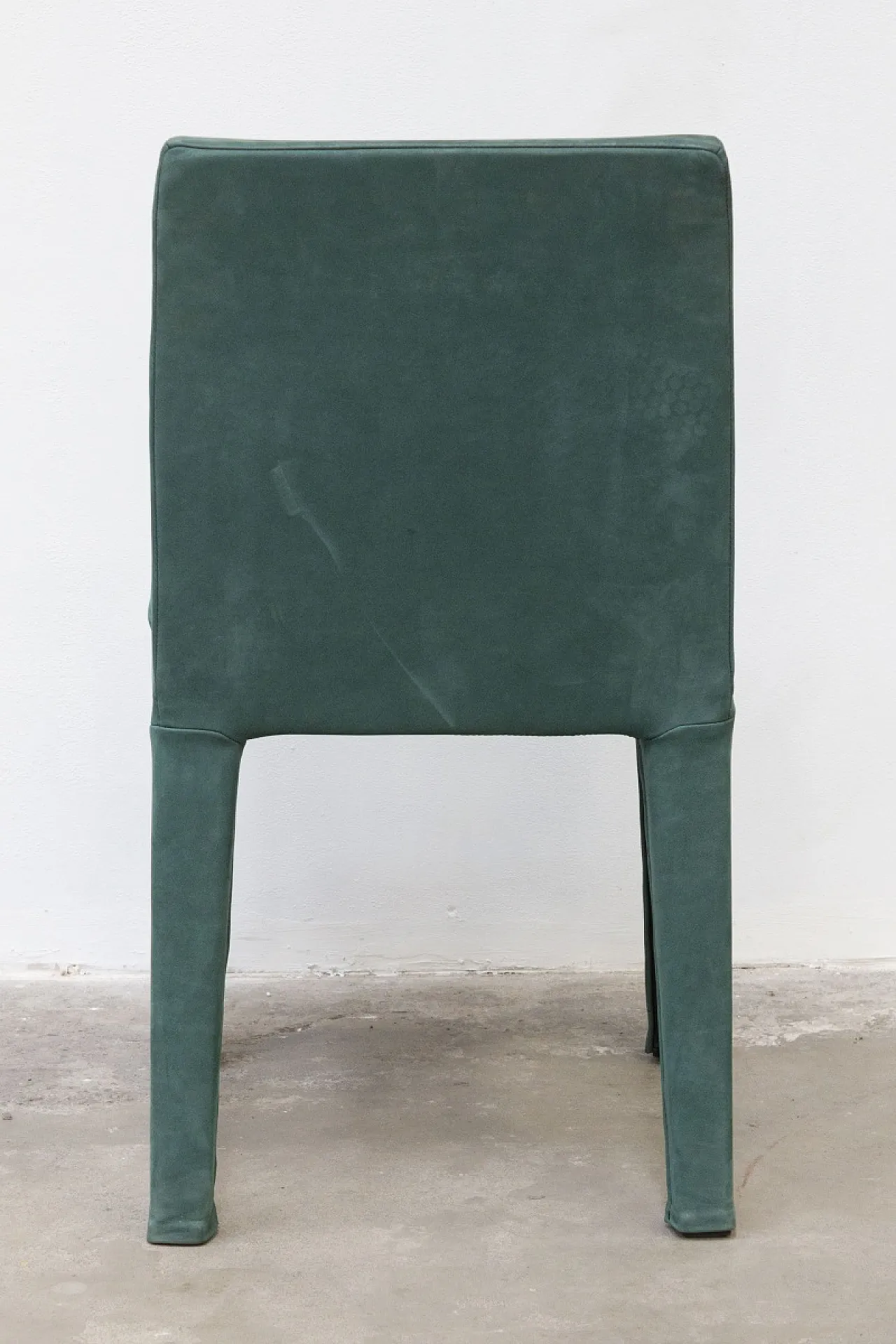 Pair of Luxurious Green Suede Chairs, 2000s 4