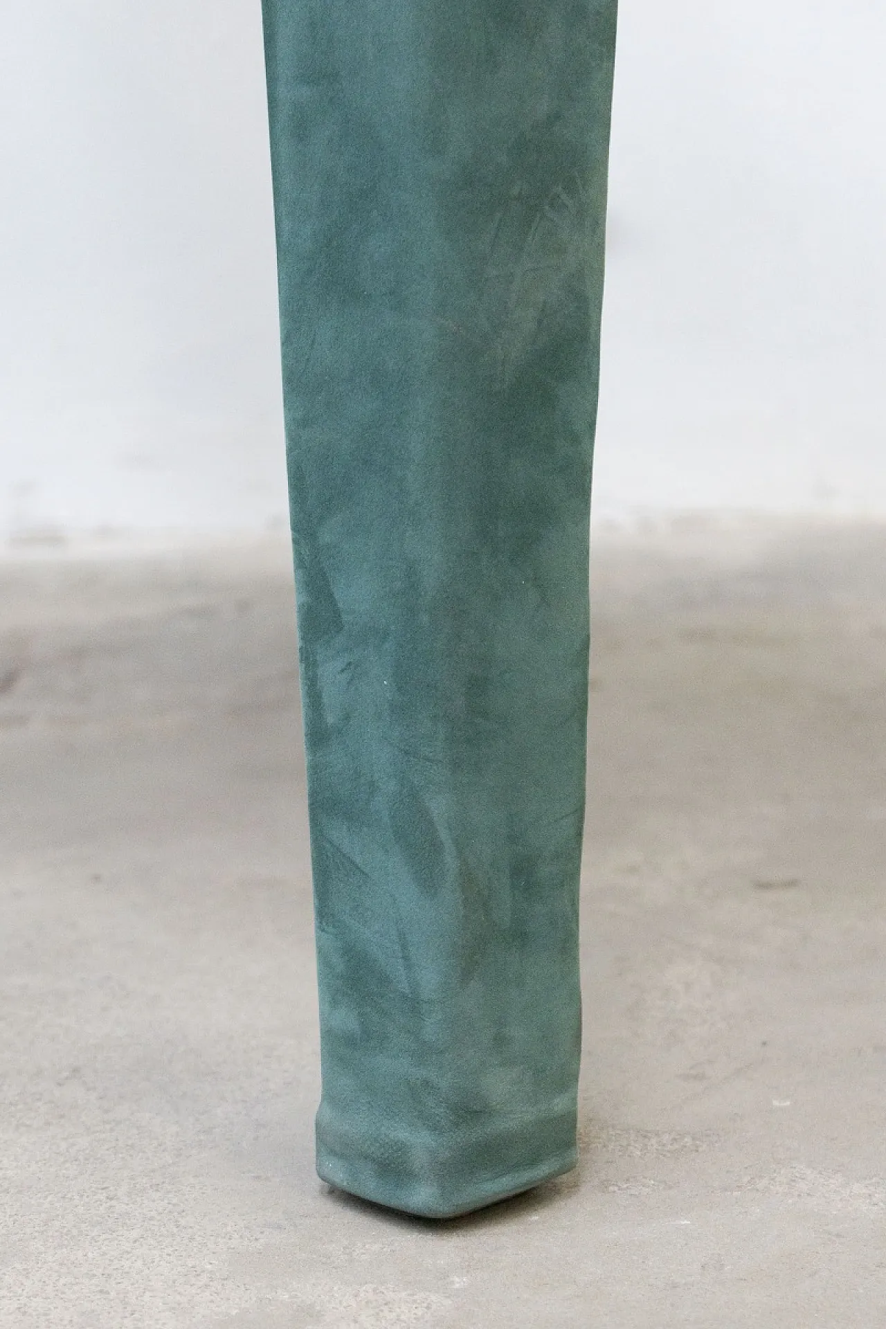 Pair of Luxurious Green Suede Chairs, 2000s 8