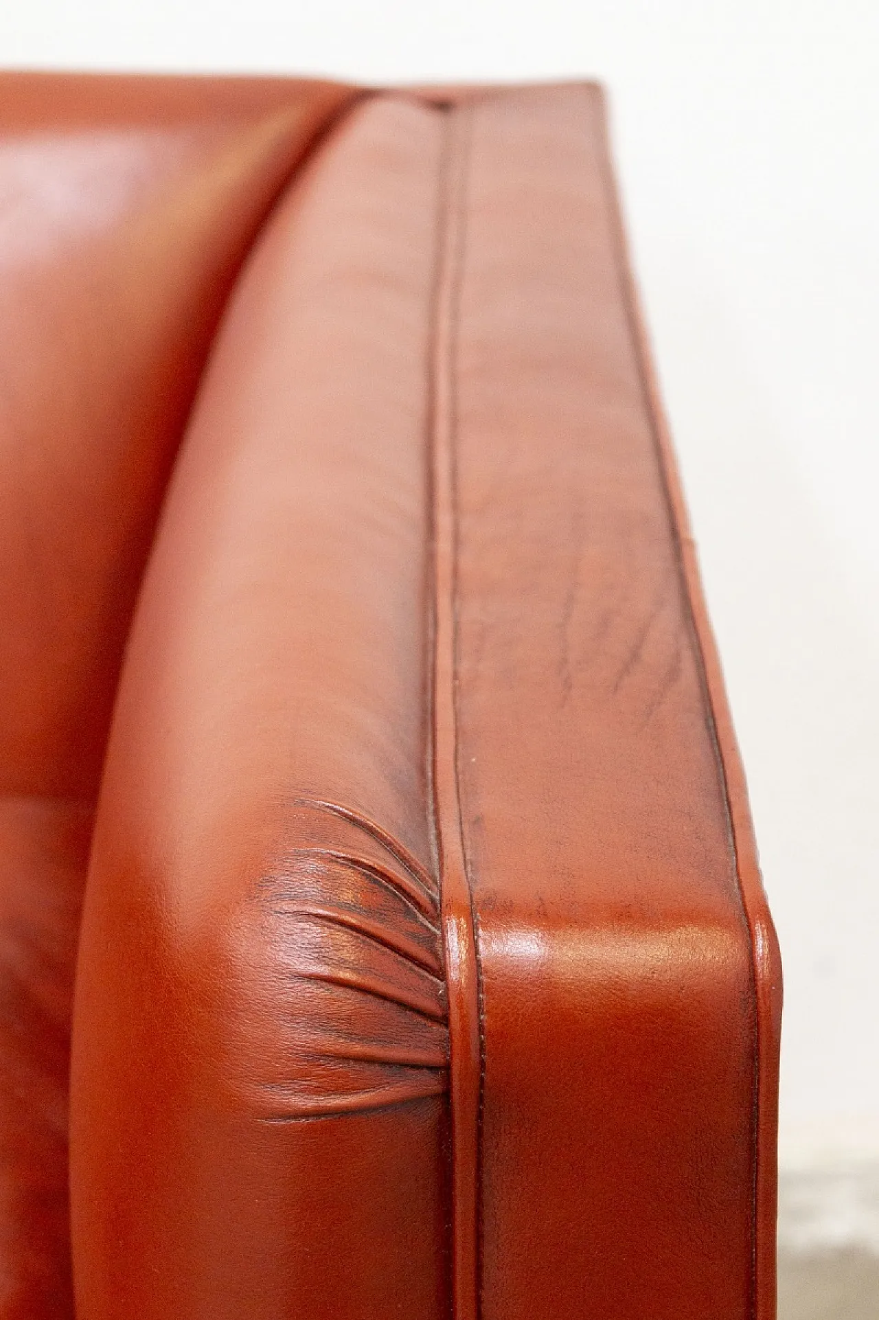 Leather Armchair with Footstool 7