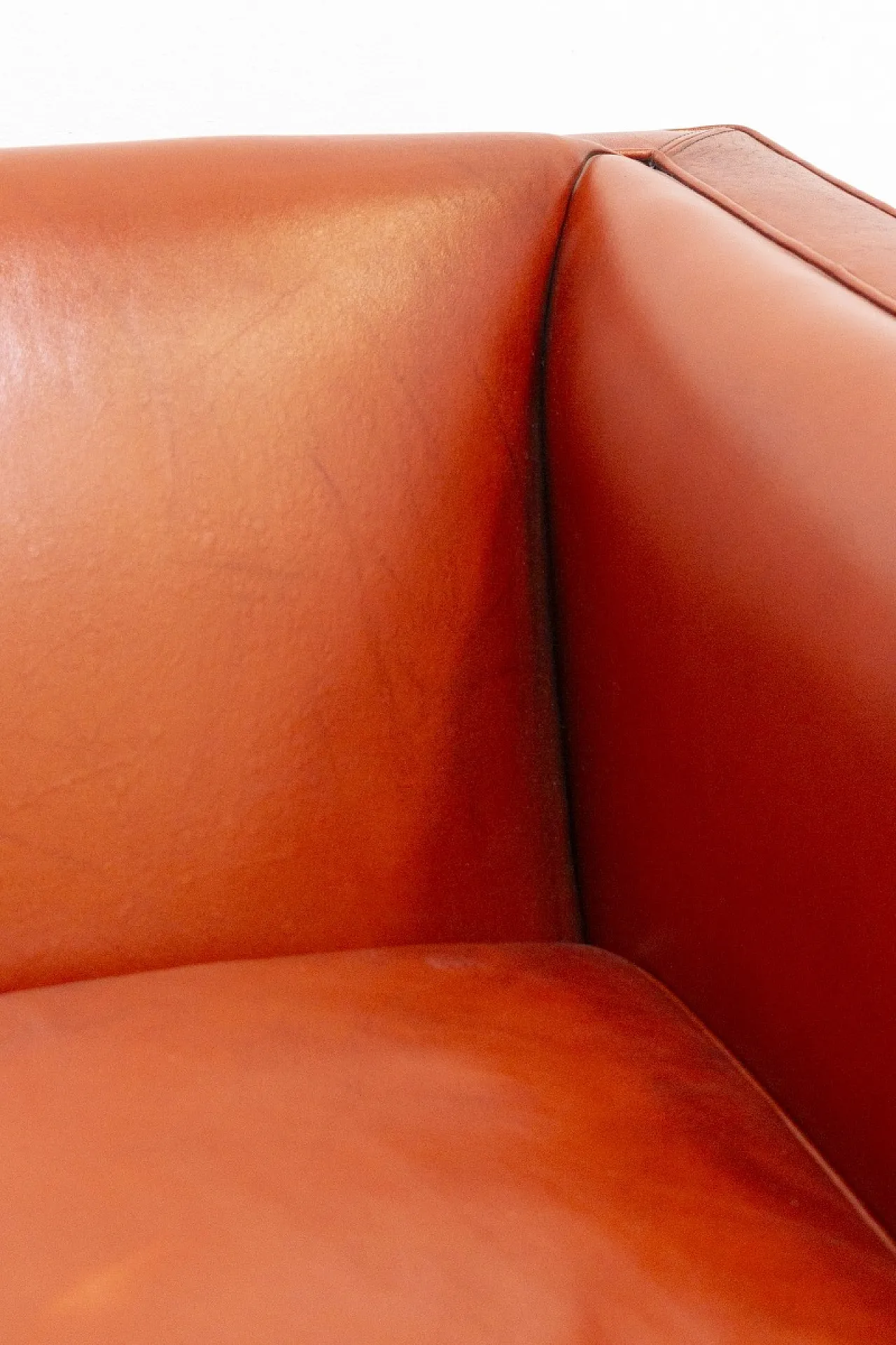 Leather Armchair with Footstool 8