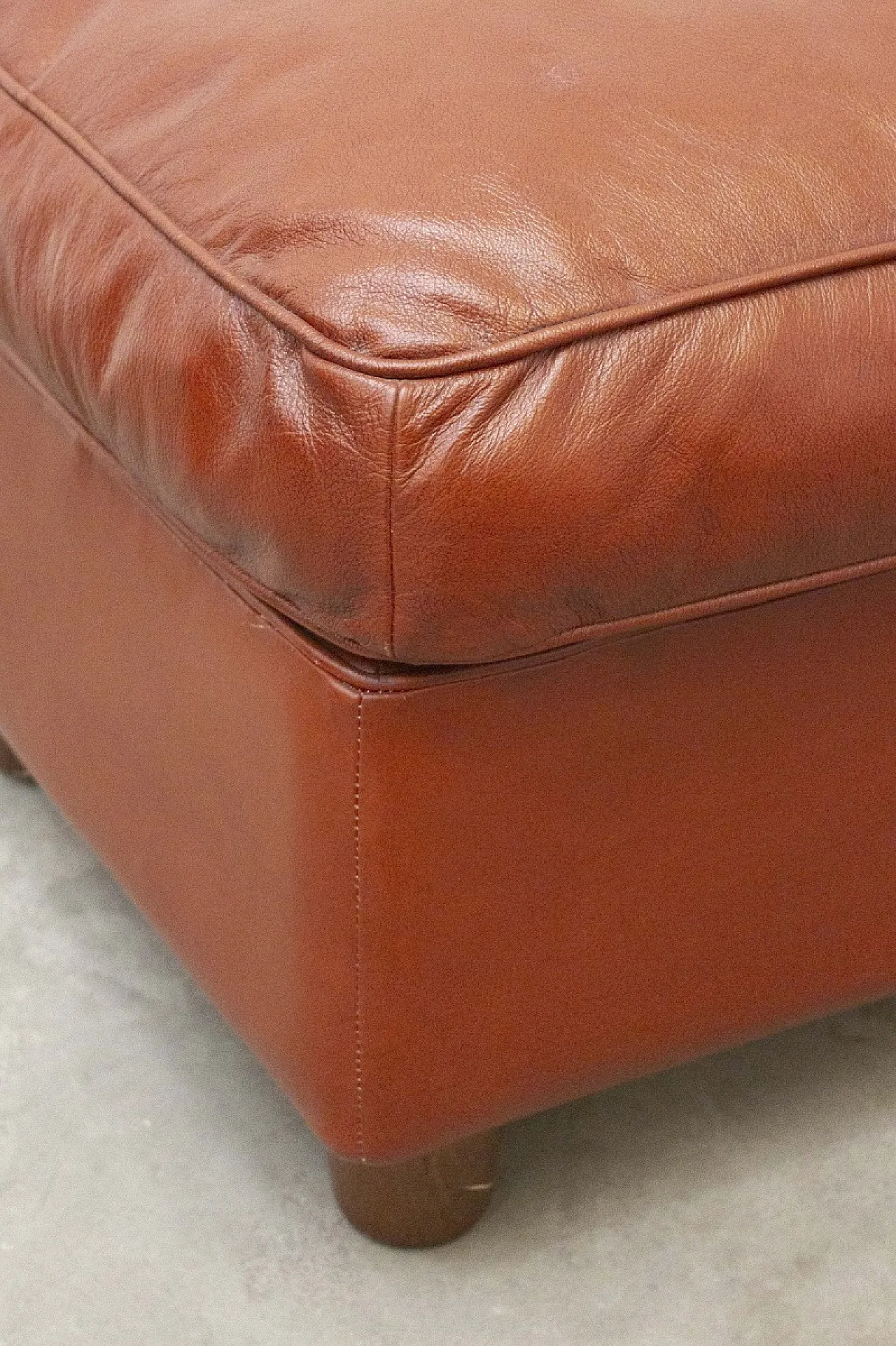 Leather Armchair with Footstool 14