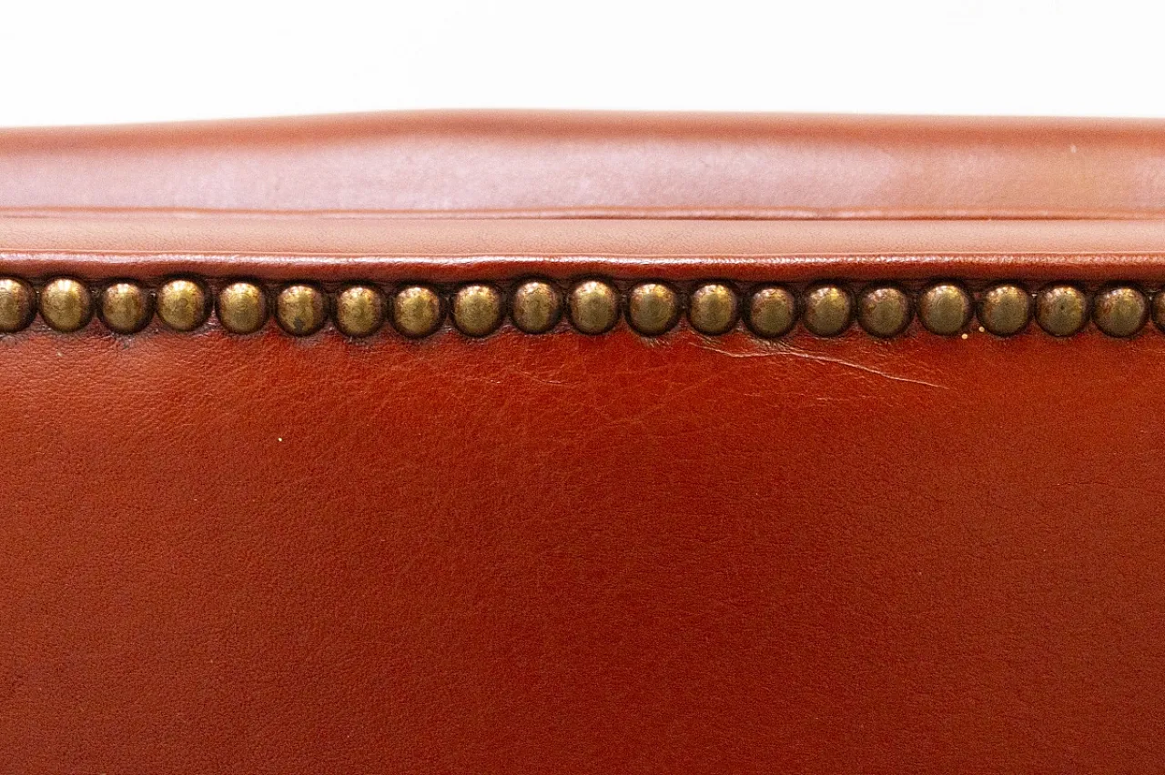 Leather Armchair with Footstool 25