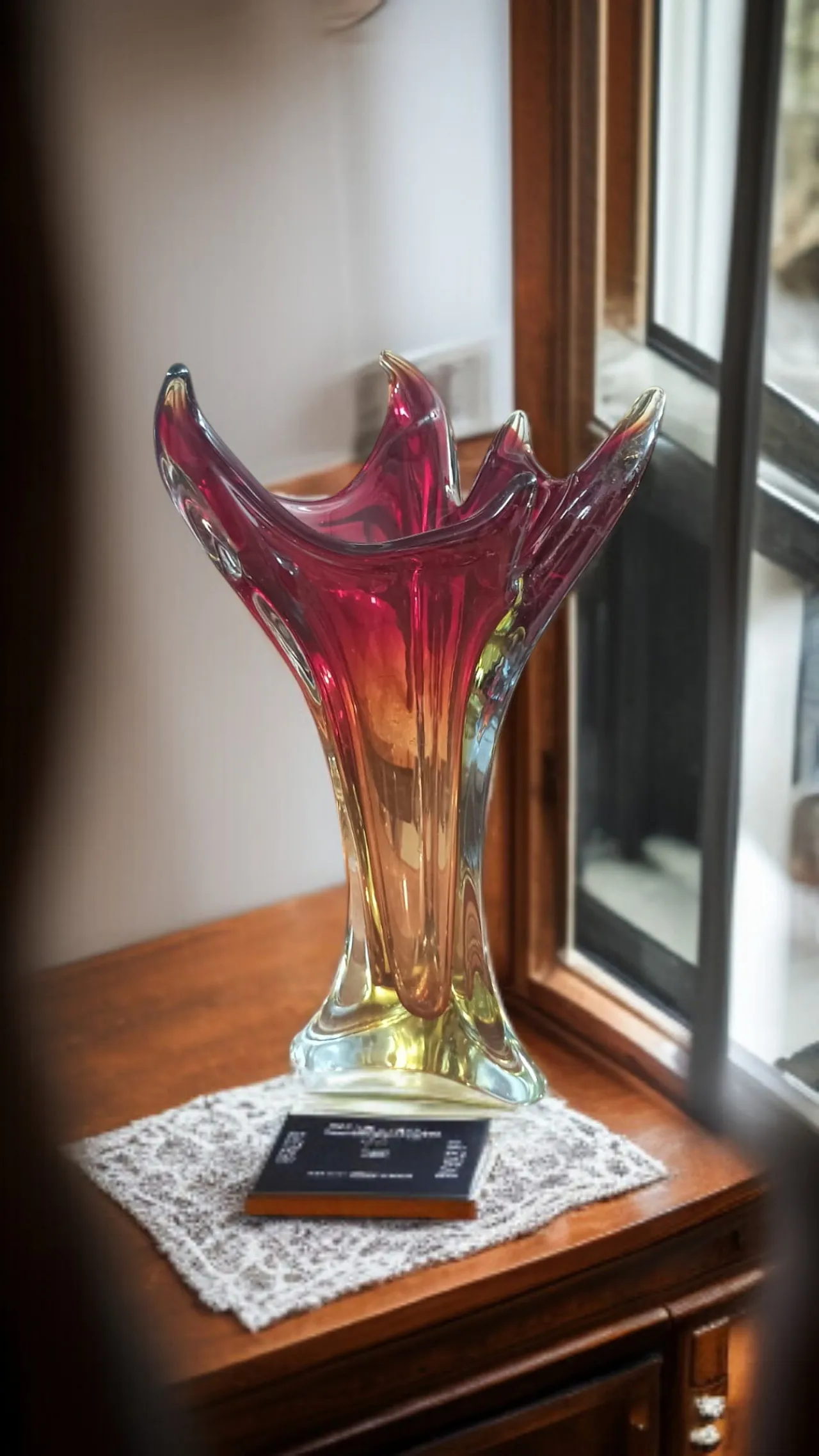 Vaso in vetro di Murano, anni '50 3