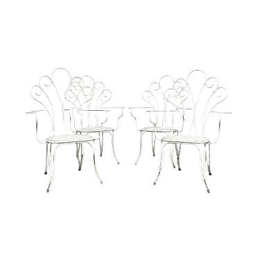 4 sedie da giardino di Lio Carminati, anni '50