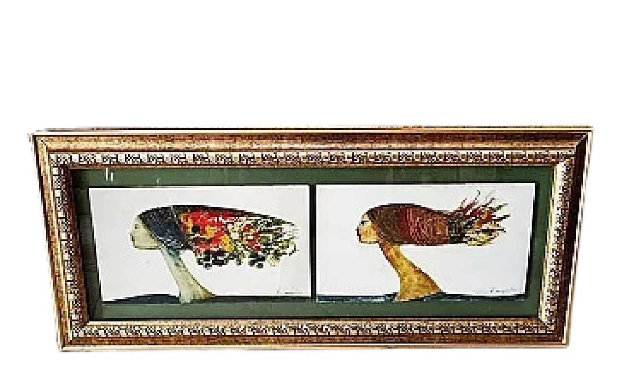 Cesare D'Angelo, oil on surrealist masonite, late 20th century 6